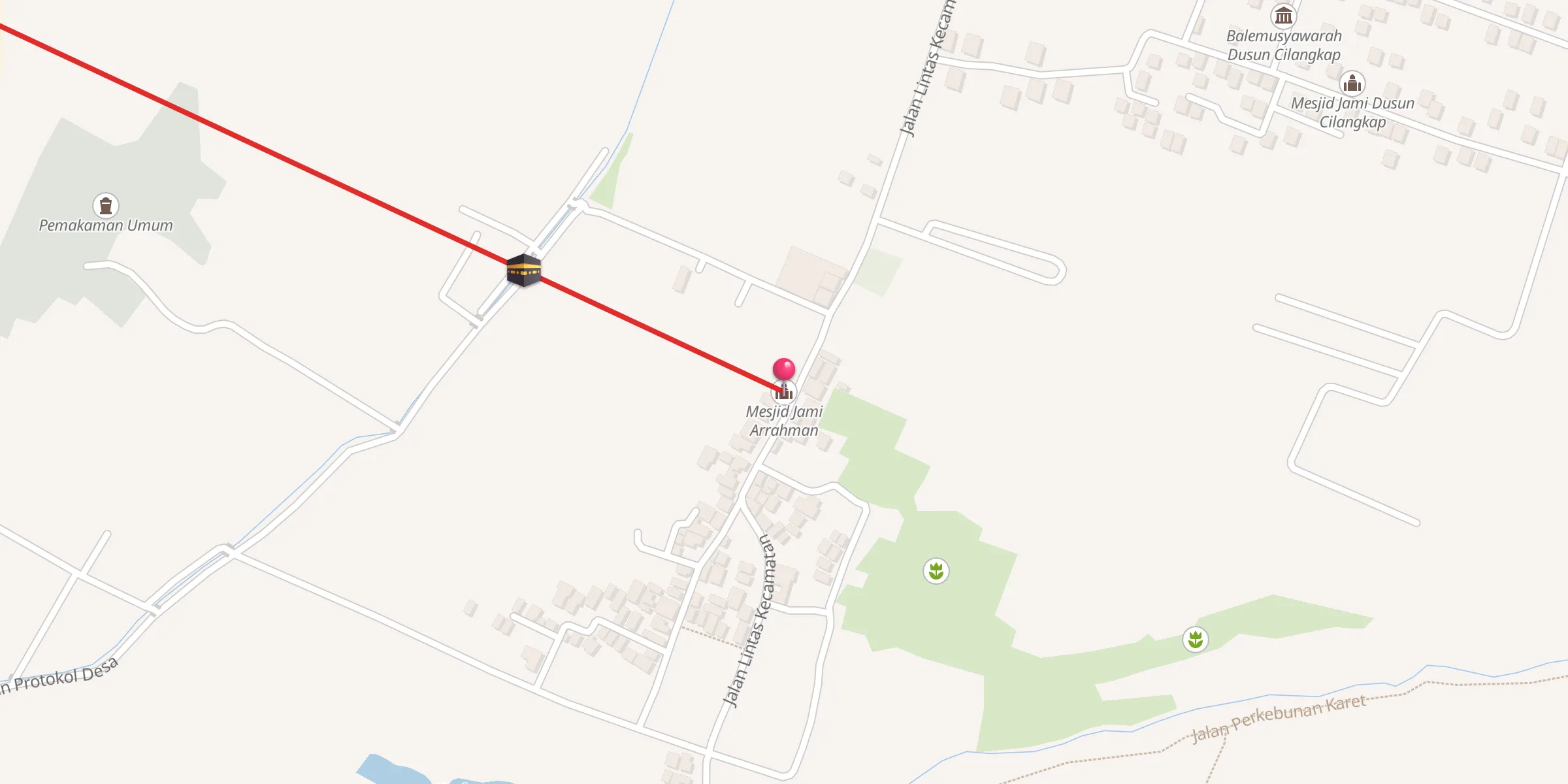 Carte de localisation : Mesjid Jami Arrahman