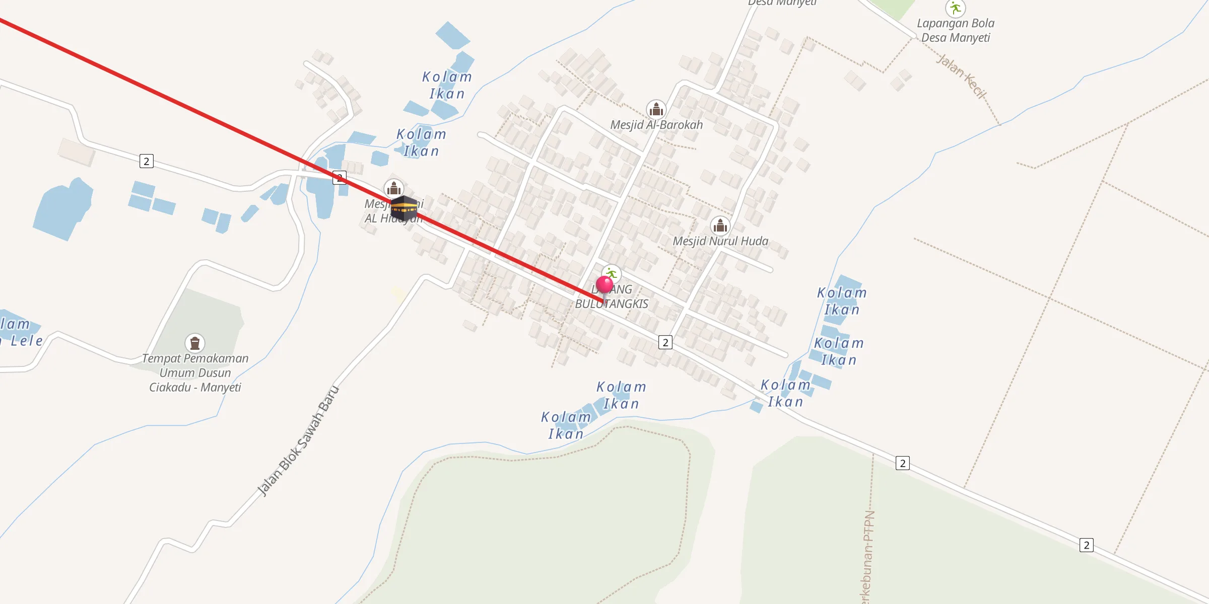 Carte de localisation : Mushola Assalam