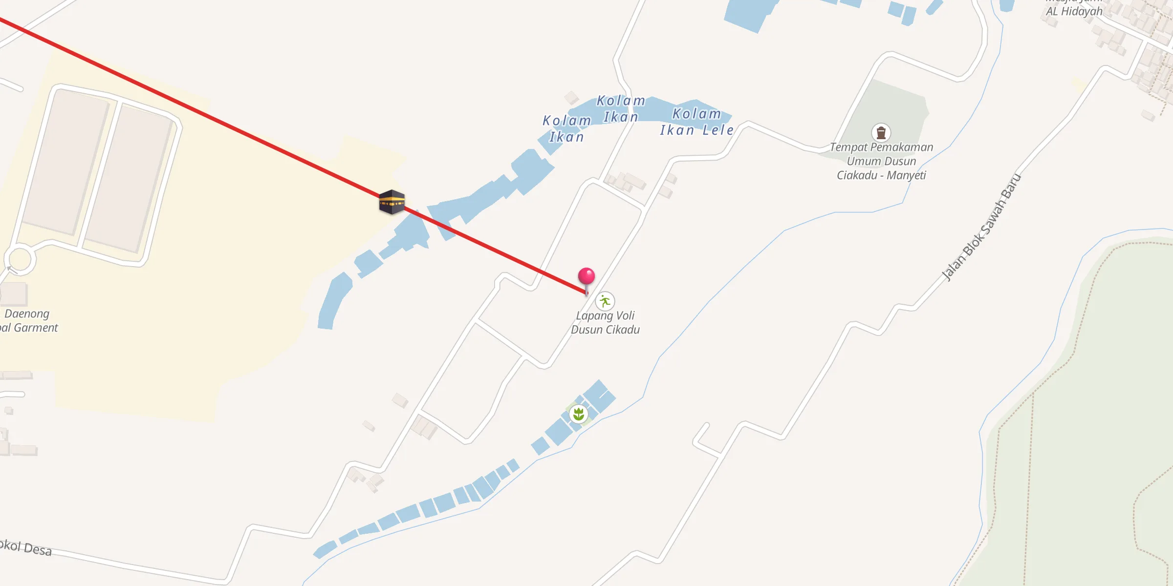 Carte de localisation : Mesjid Jami Al Huda