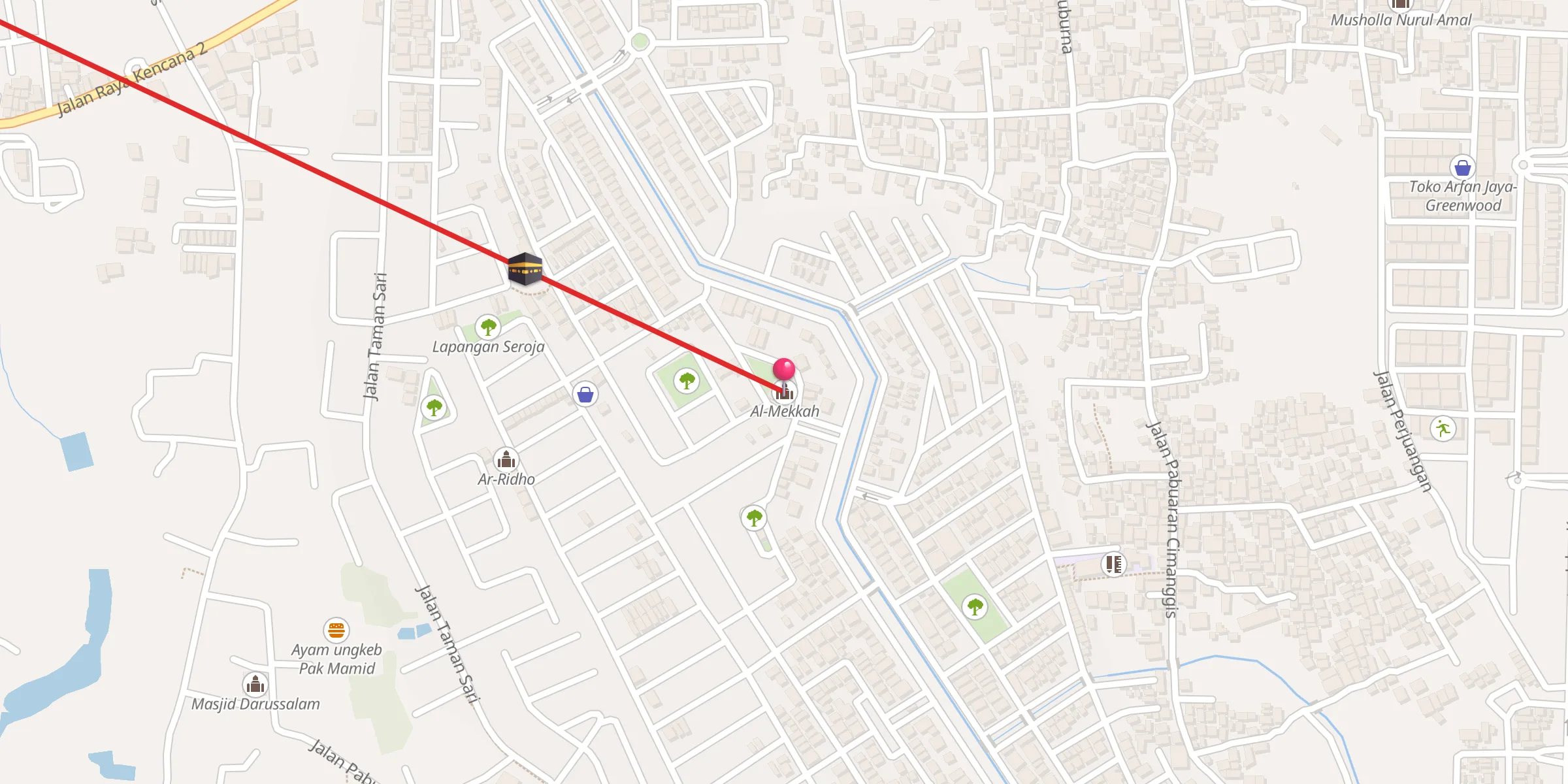 Carte de localisation : Al-Mekkah