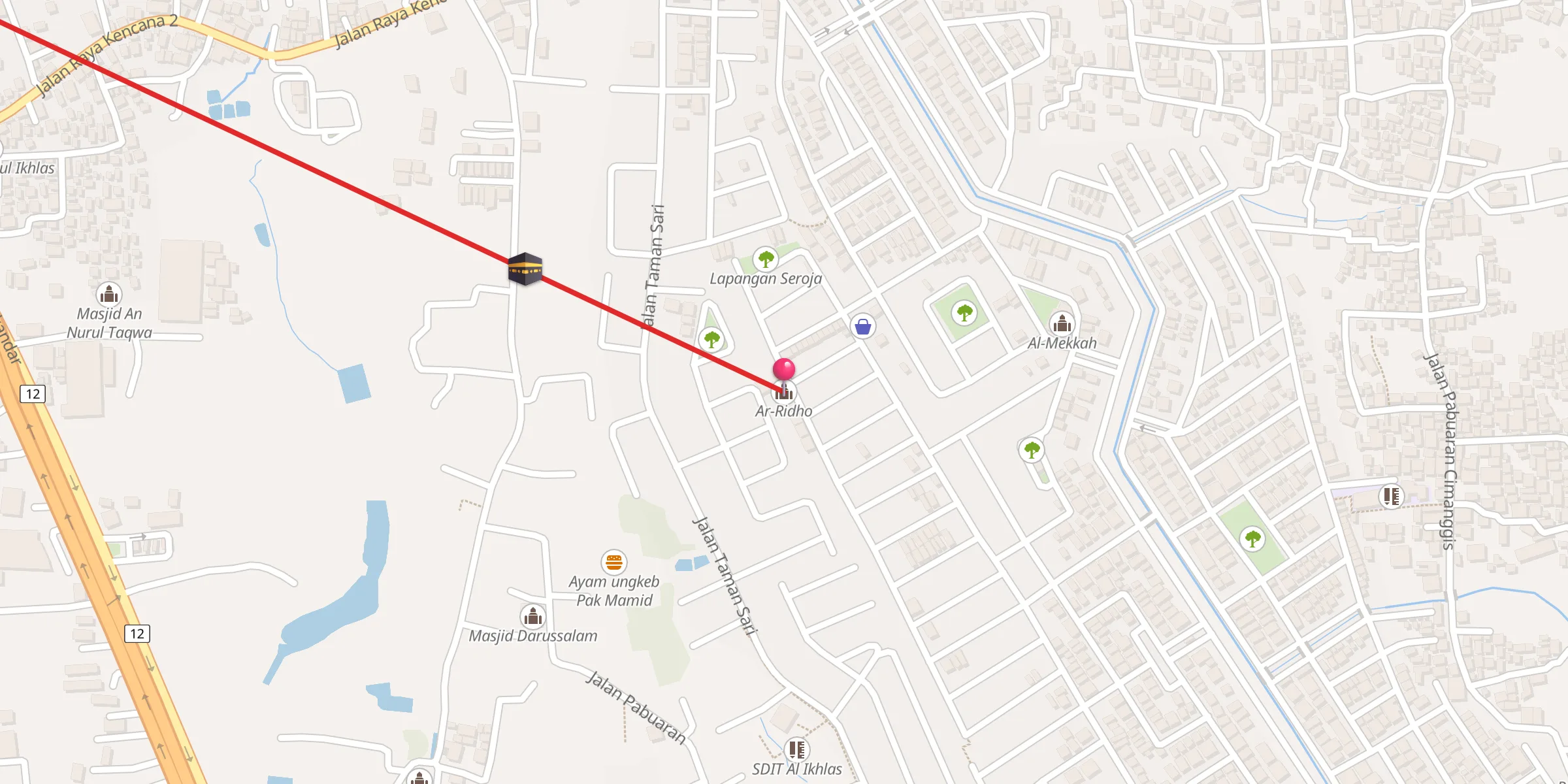 Carte de localisation : Ar-Ridho