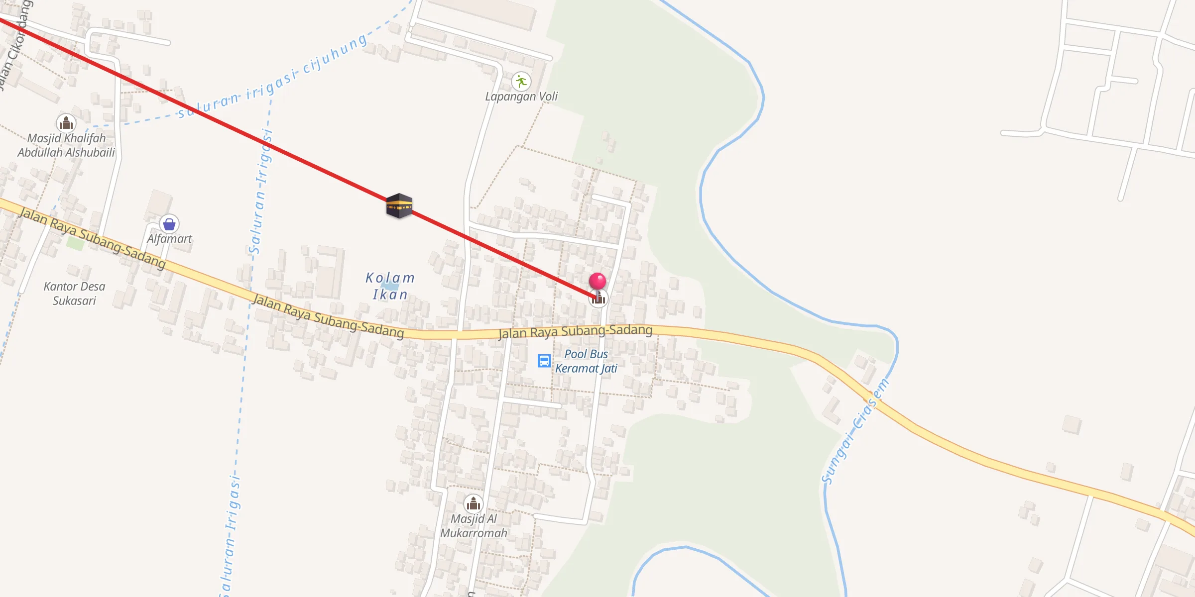 Carte de localisation : Masjid Al Jihad