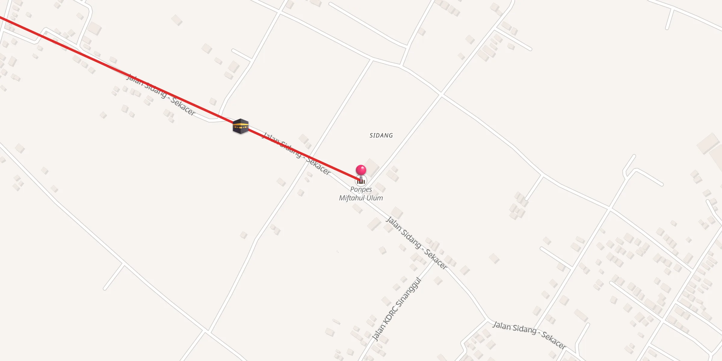 Carte de localisation : Ponpes Miftahul Ulum
