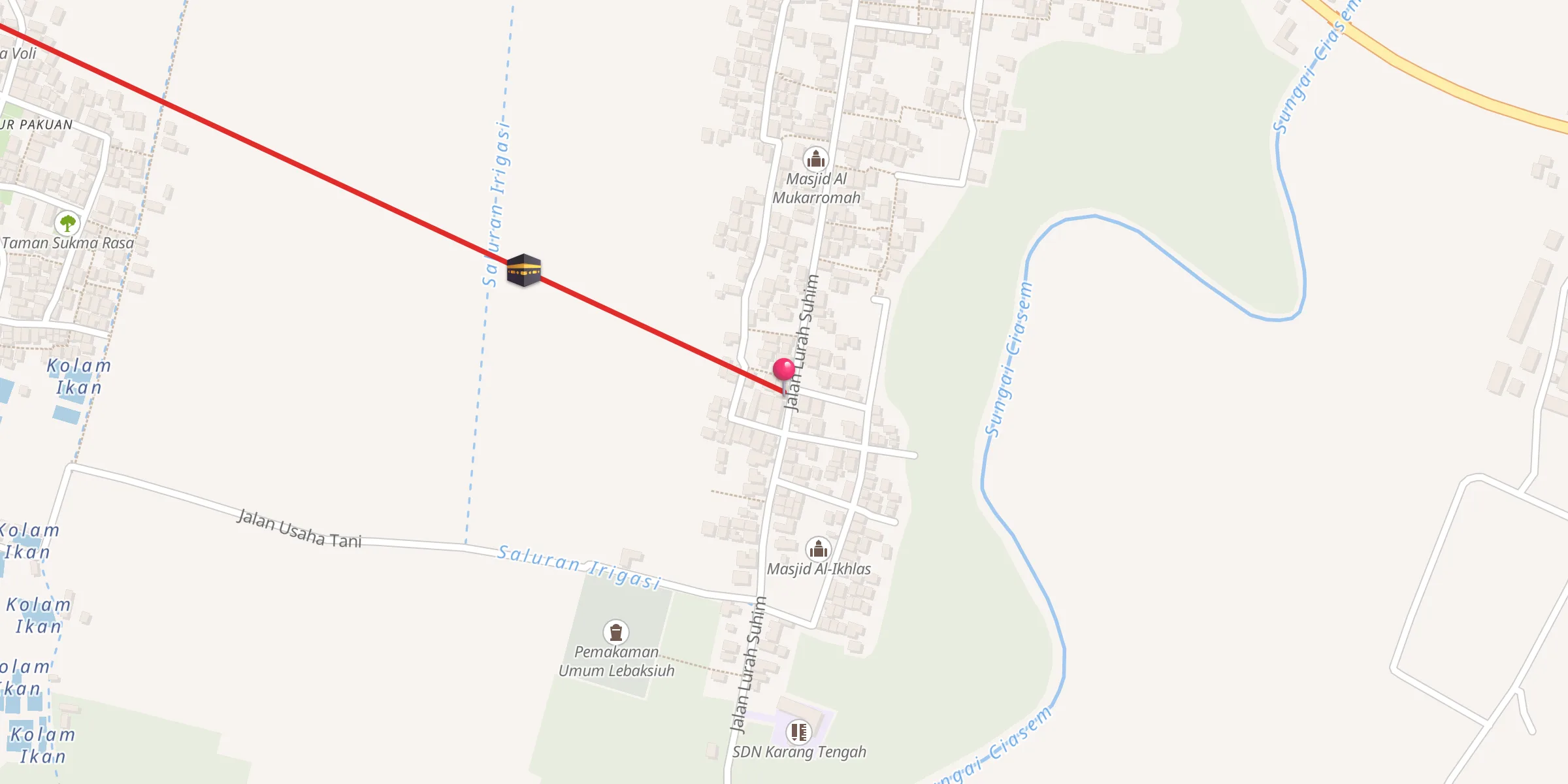 Carte de localisation : Masjid Al Hidayah