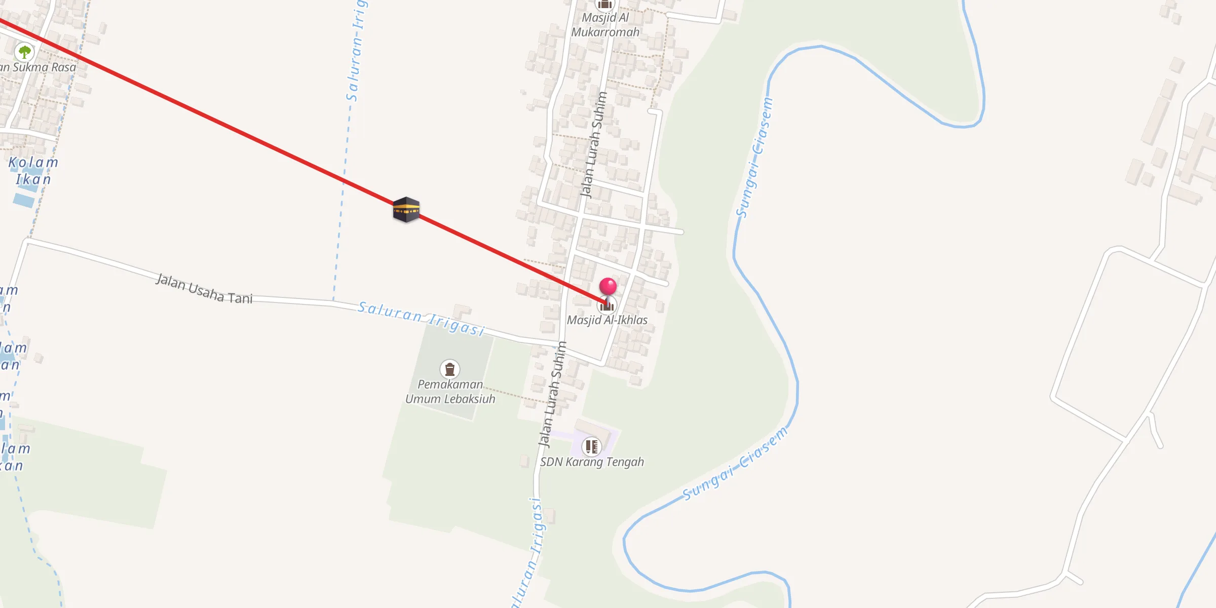 Carte de localisation : Masjid Al-Ikhlas