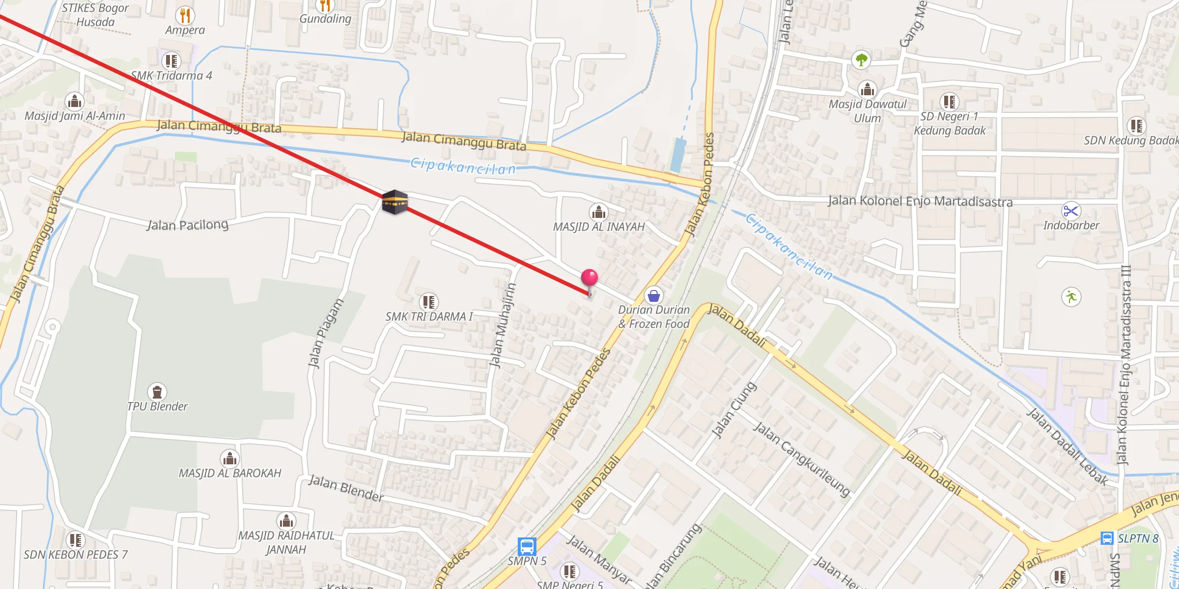 Carte de localisation : MASJID ASOLEH