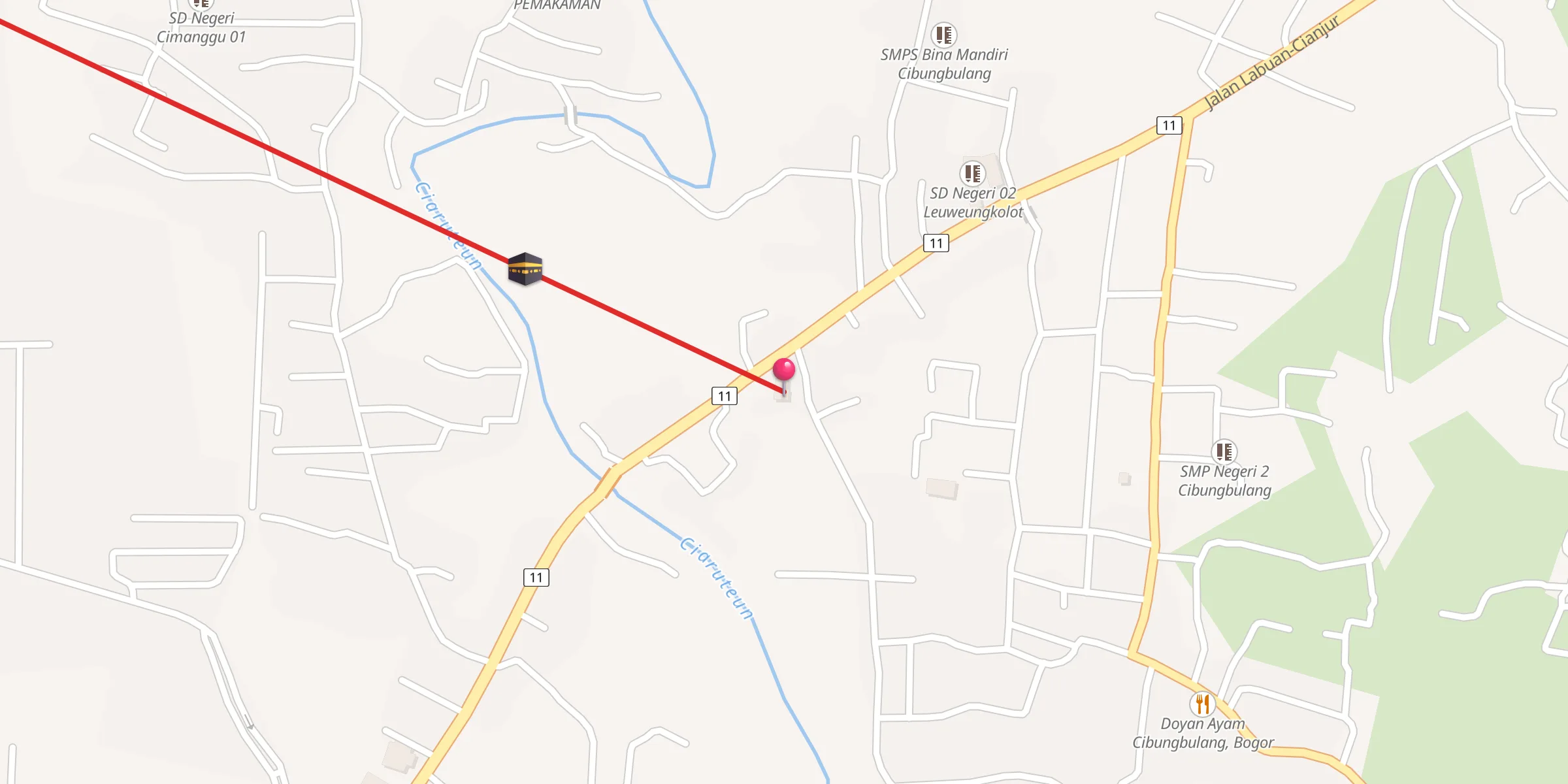 Carte de localisation : Masjid Asy Syifa