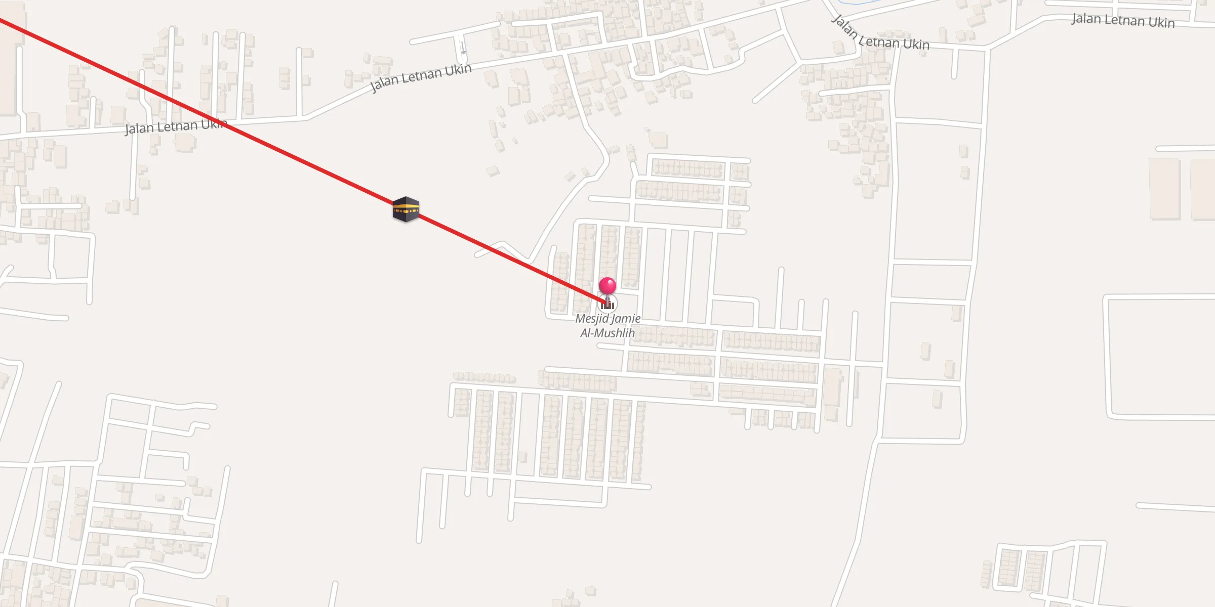 Carte de localisation : Mesjid Jamie Al-Mushlih
