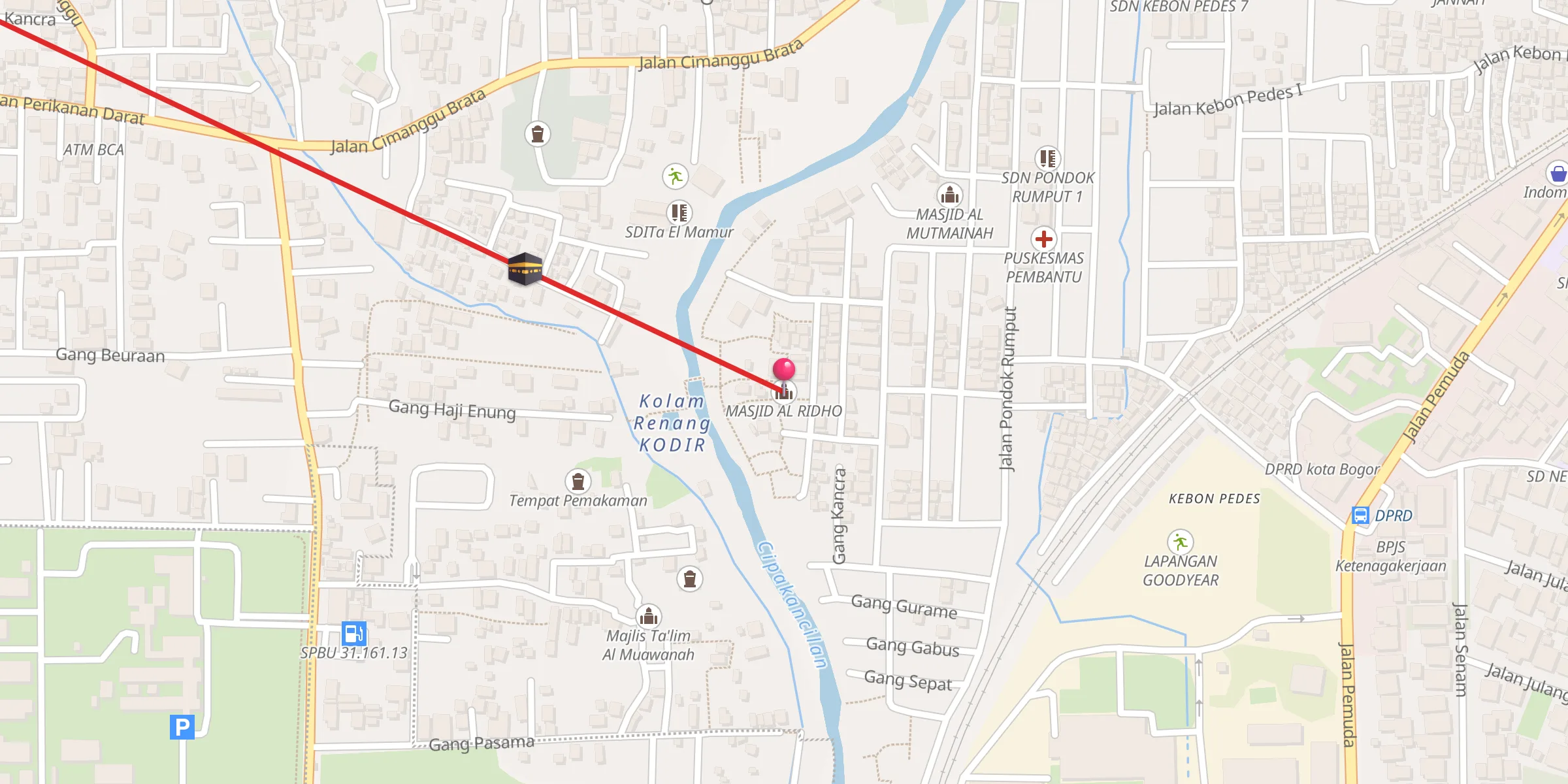 Carte de localisation : MASJID AL RIDHO