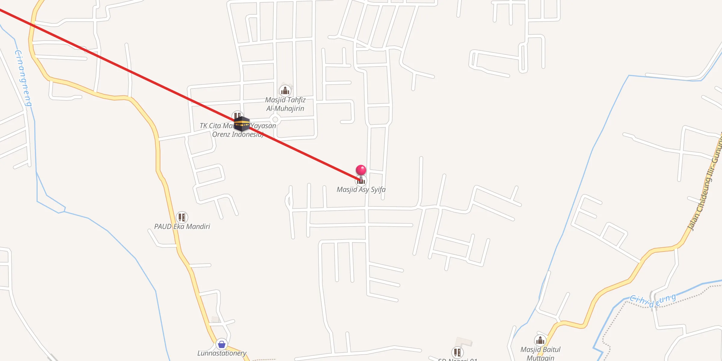 Carte de localisation : Masjid Asy Syifa