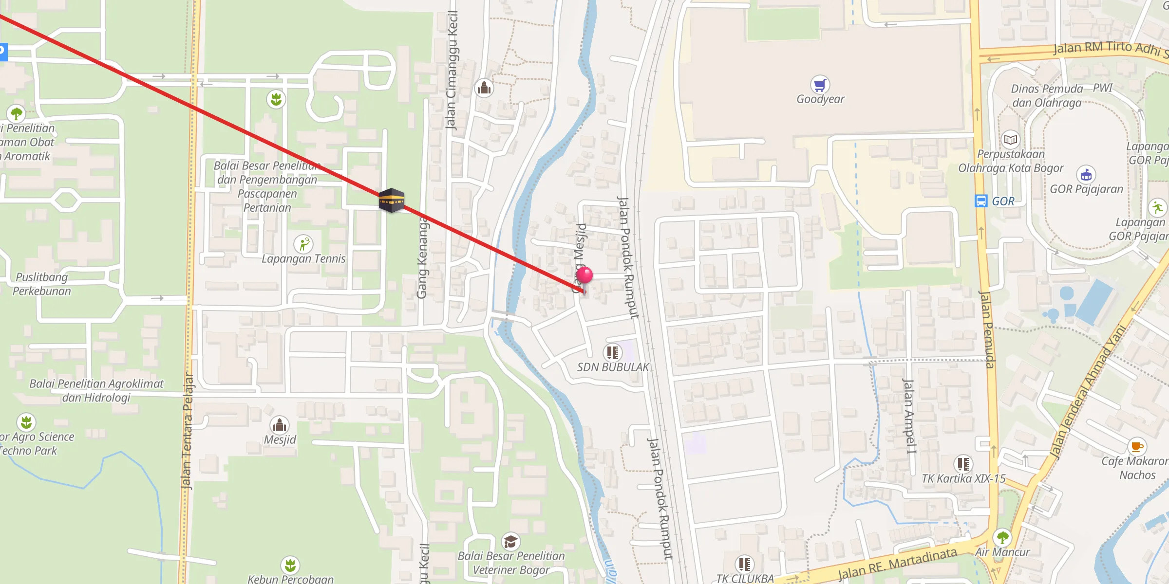 Carte de localisation : MAJID AL IKHLAS