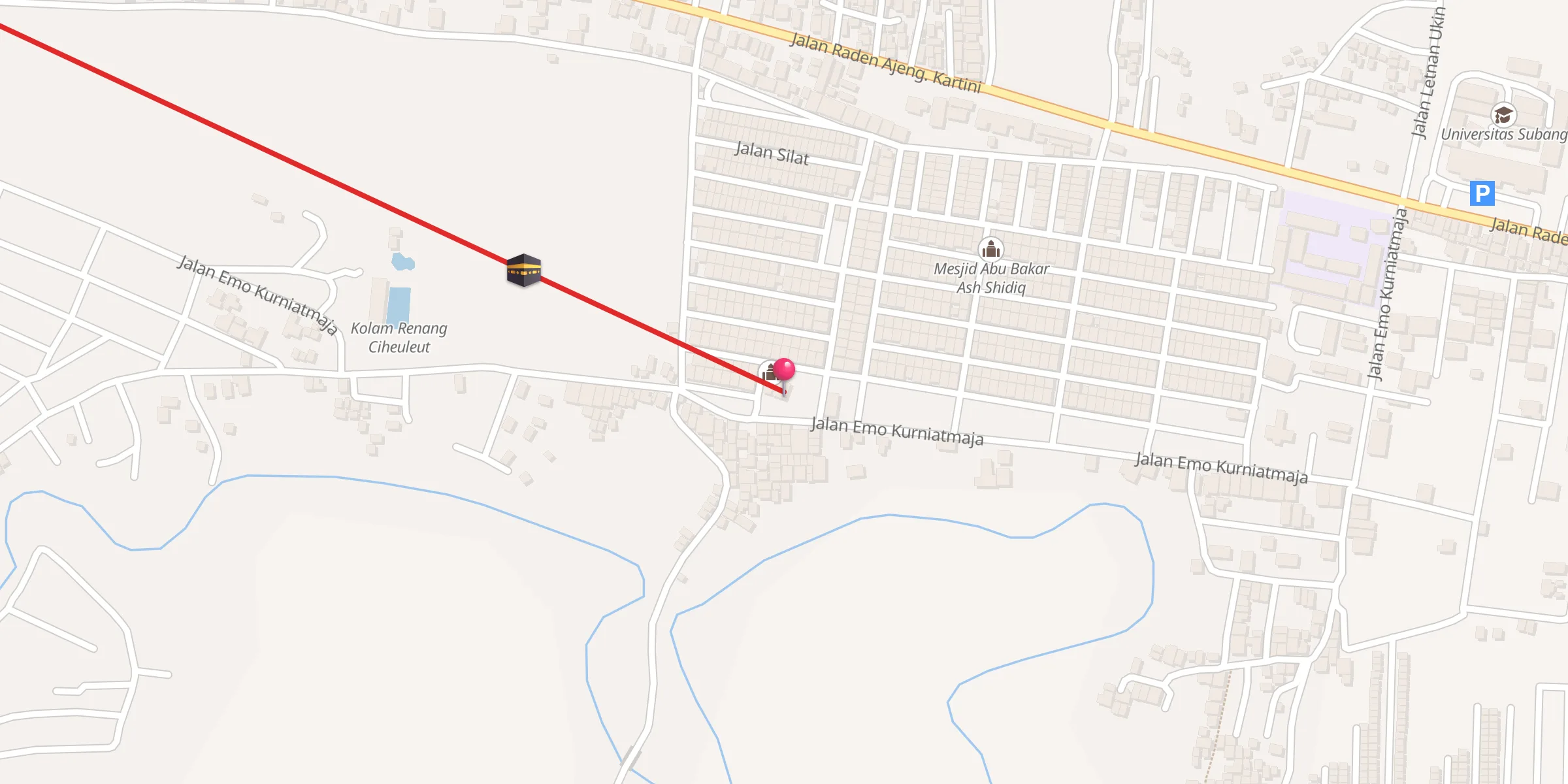Carte de localisation : Mesjid Darul Jadid