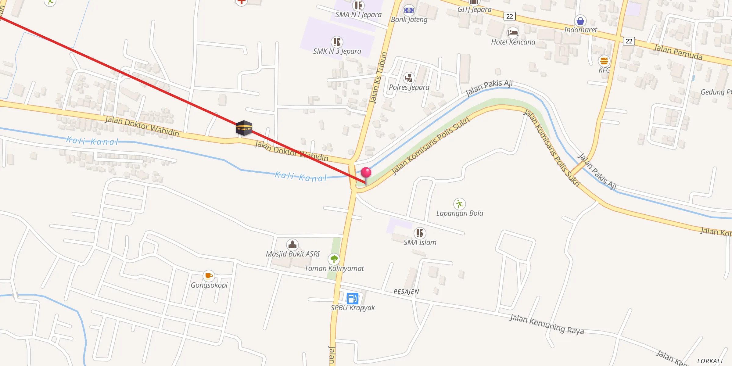 Carte de localisation : Musholla