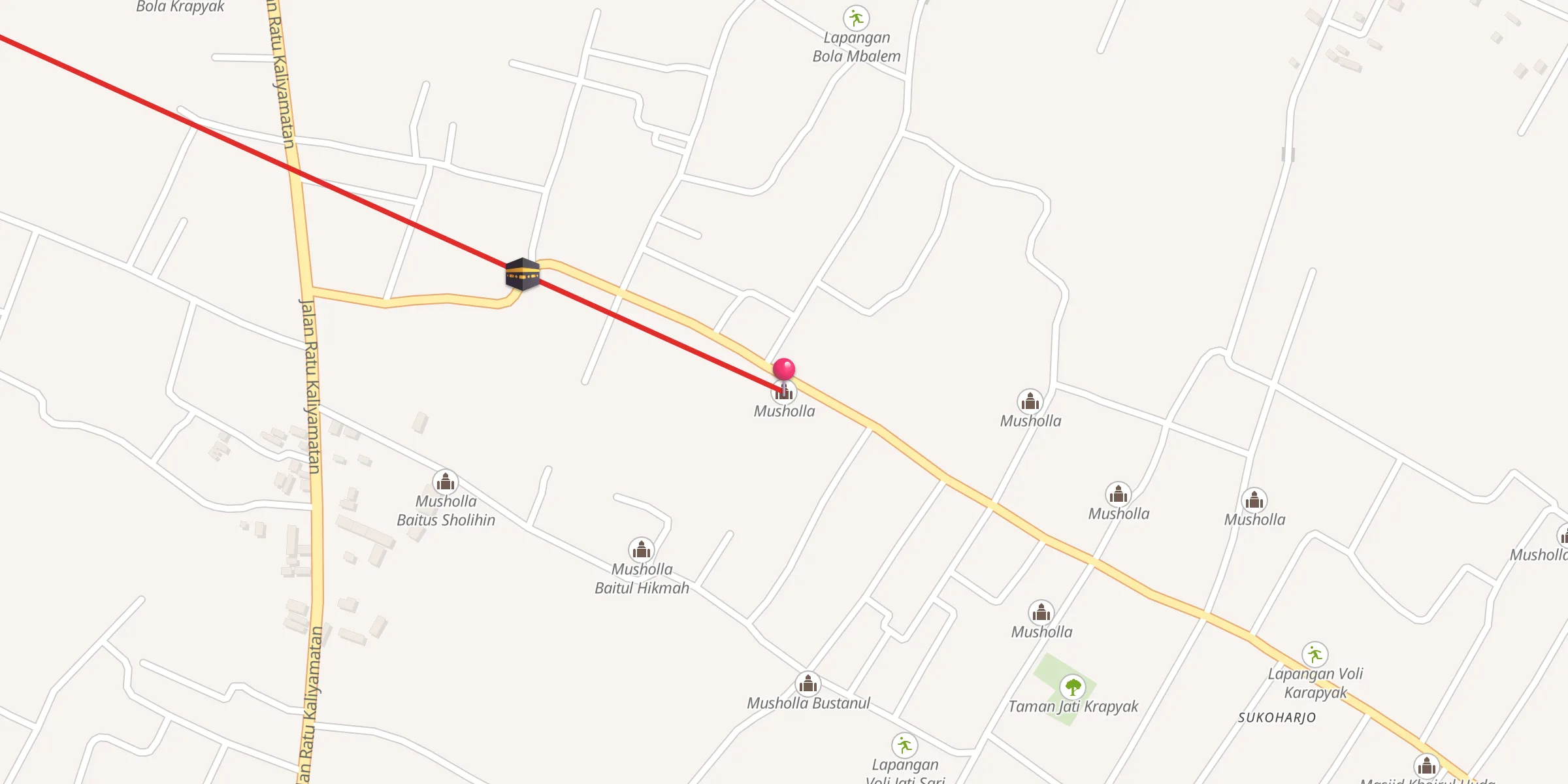 Carte de localisation : Musholla