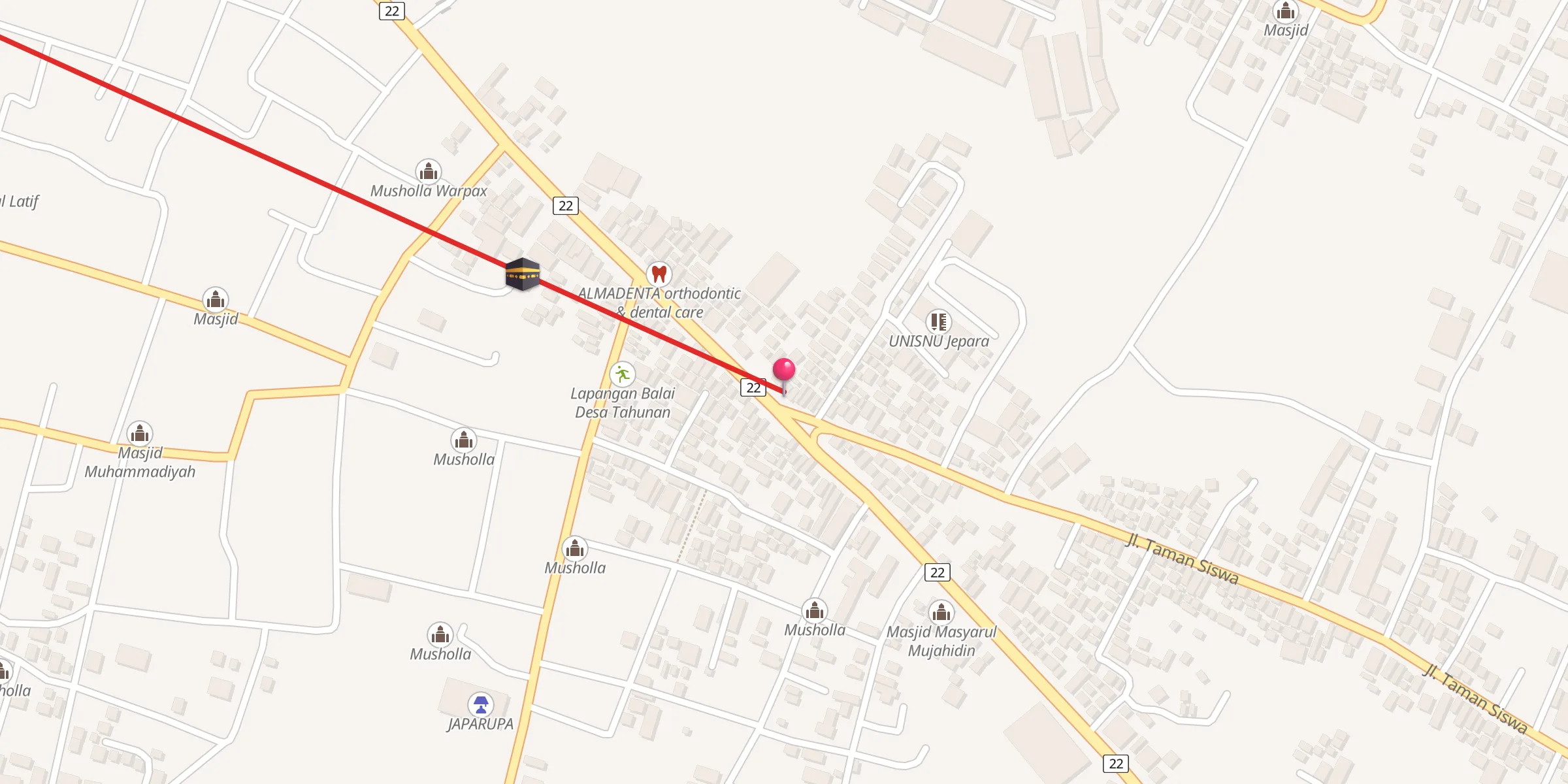 Carte de localisation : Musholla