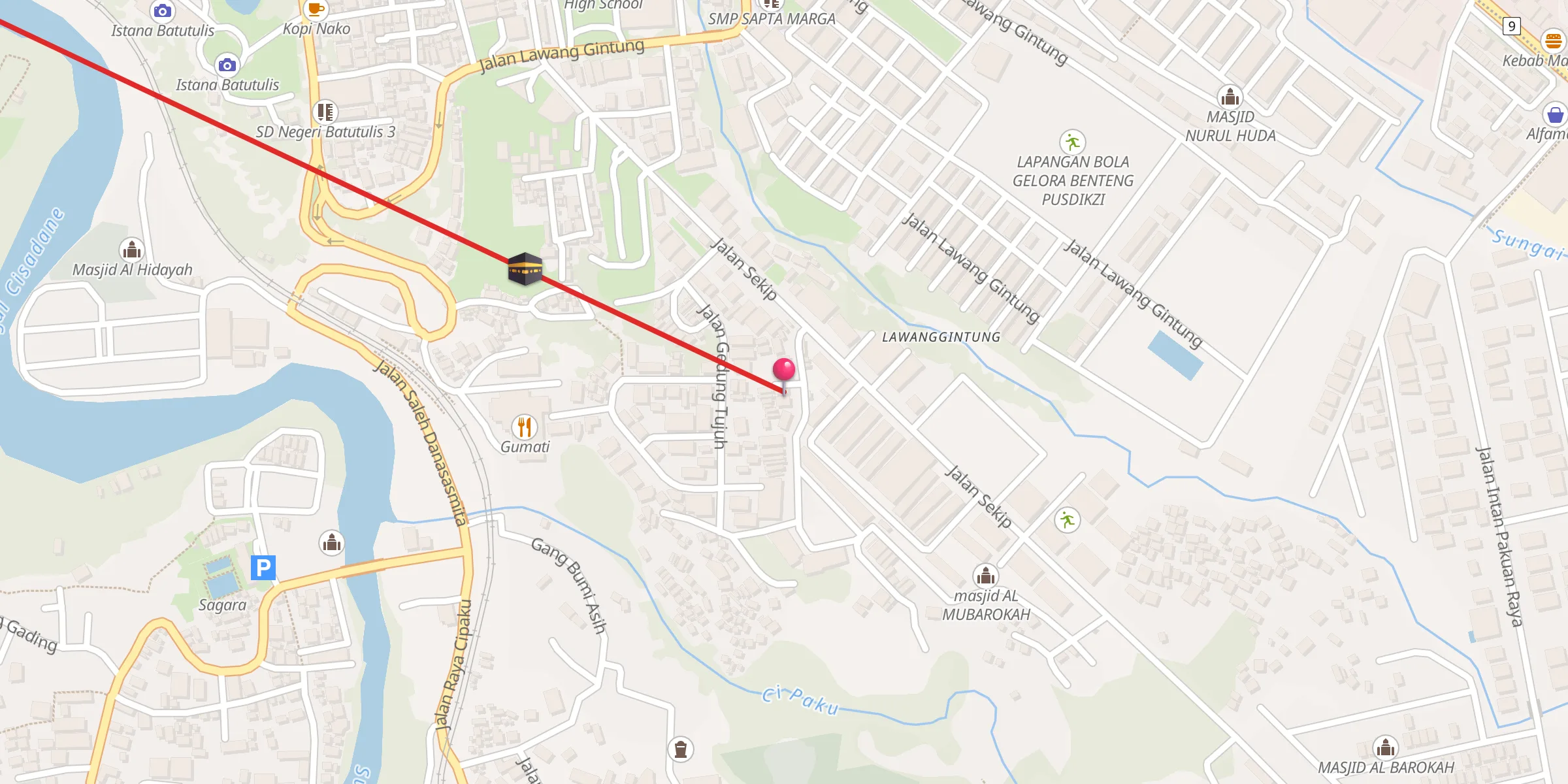 Carte de localisation : MASJID AL HIKMAH