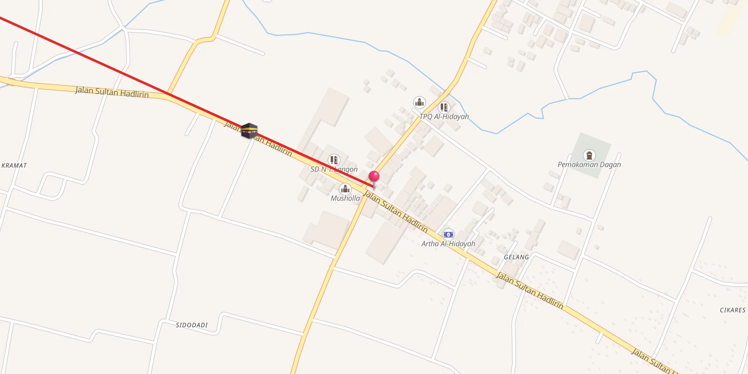Carte de localisation : Gedung Fatayat