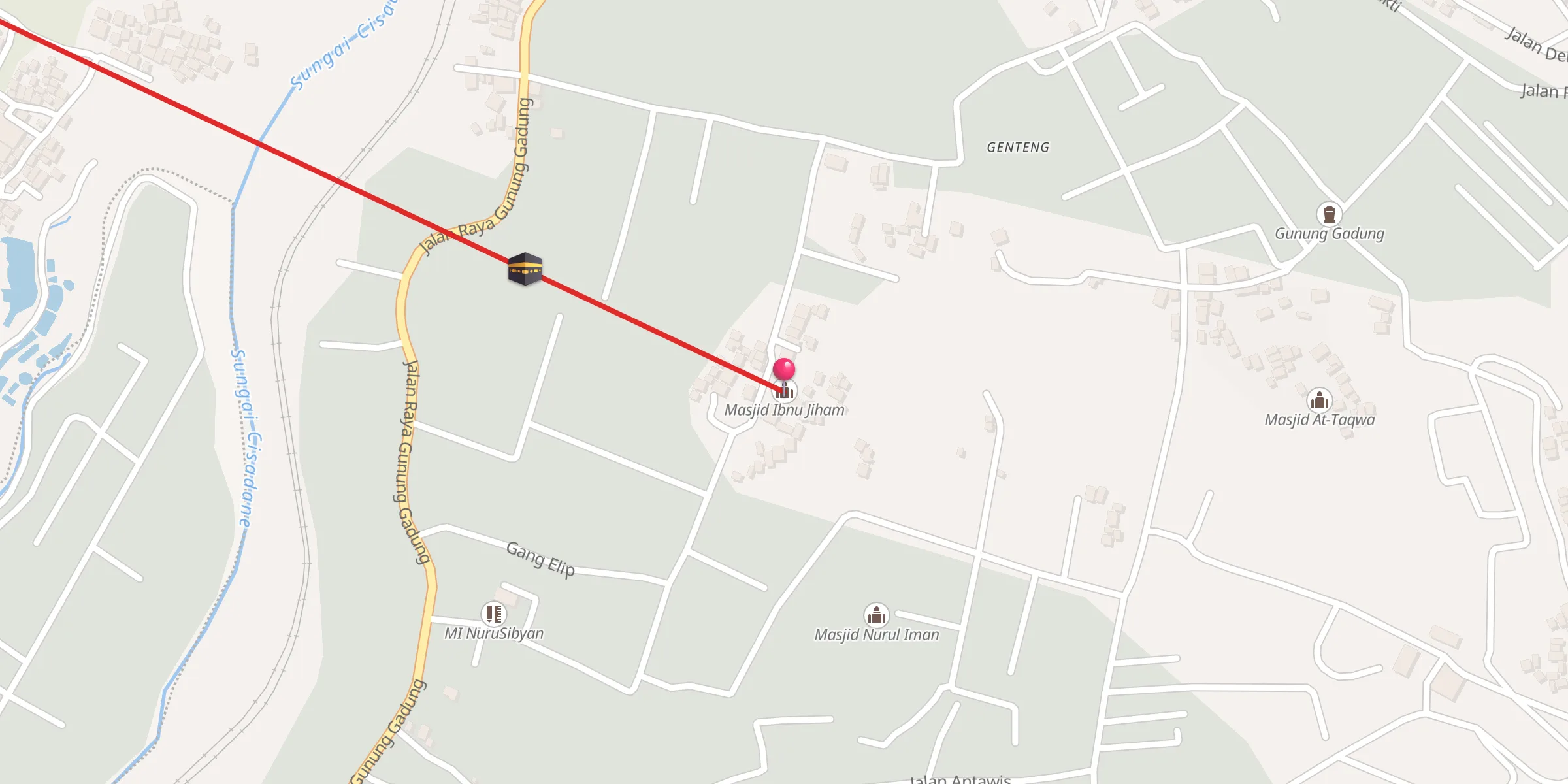 Carte de localisation : Masjid Ibnu Jiham
