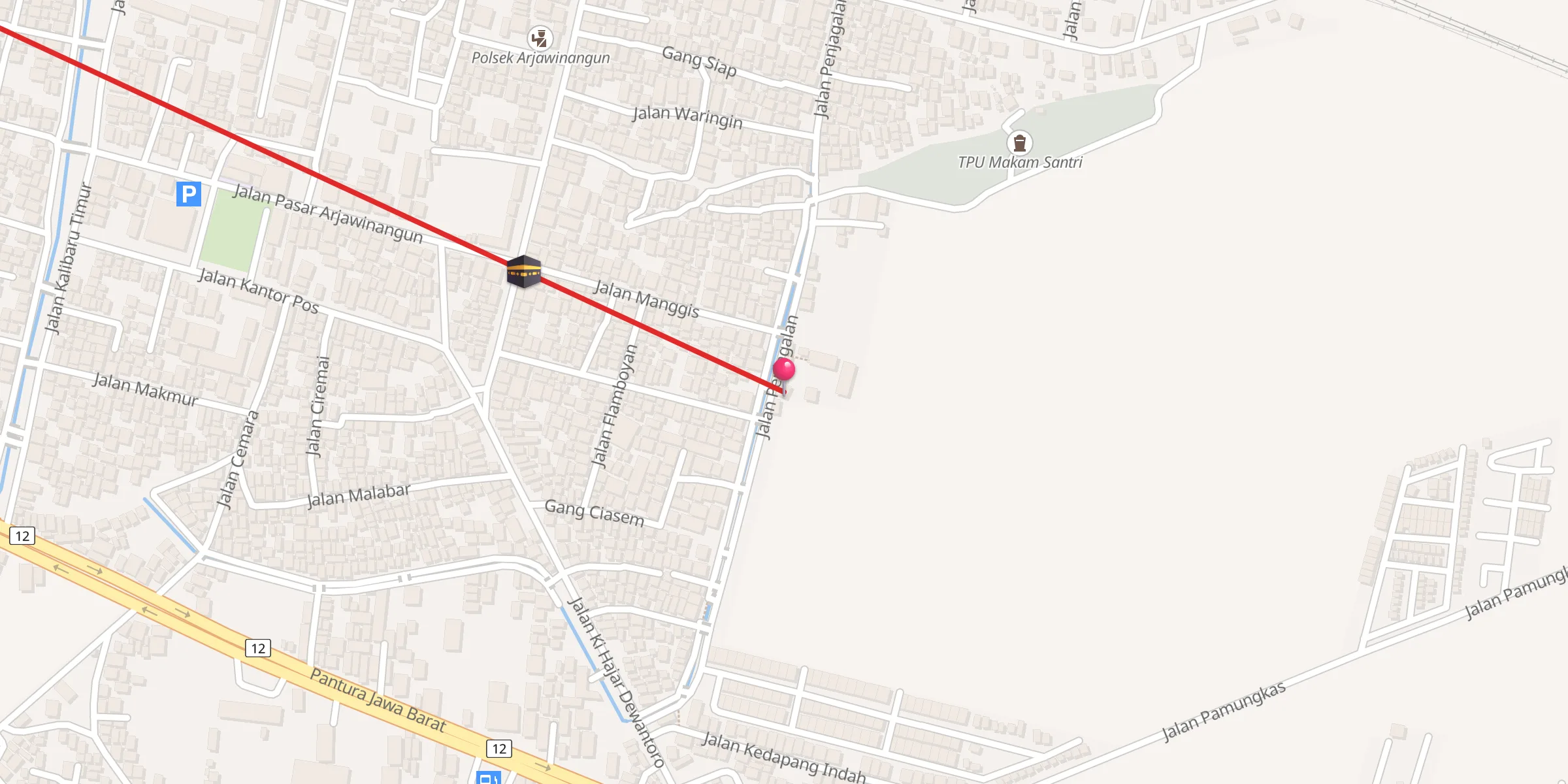 Carte de localisation : Musala Al-Maimunah