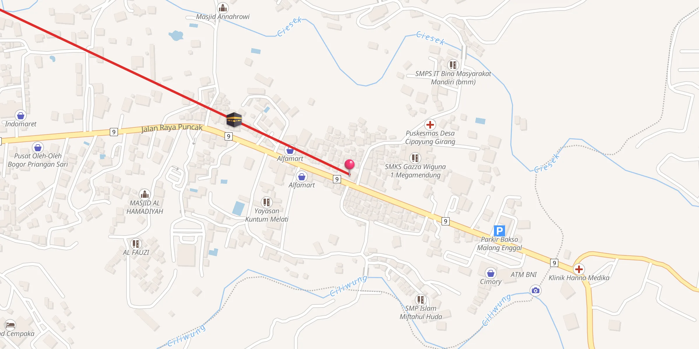 Carte de localisation : Masjid Nurul Huda