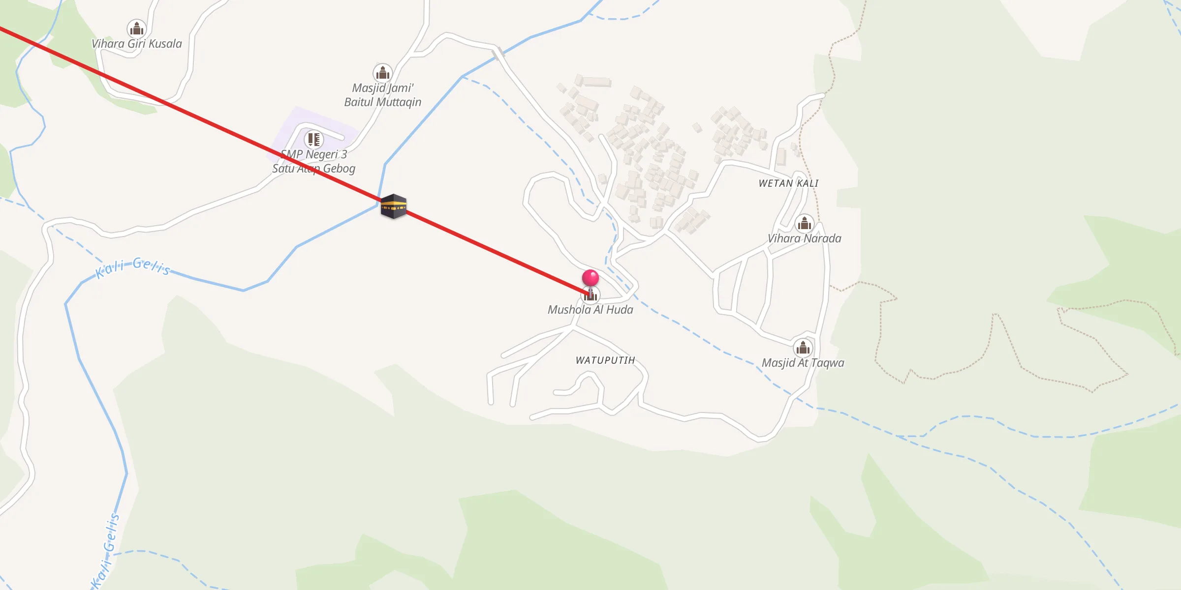 Carte de localisation : Mushola Al Huda