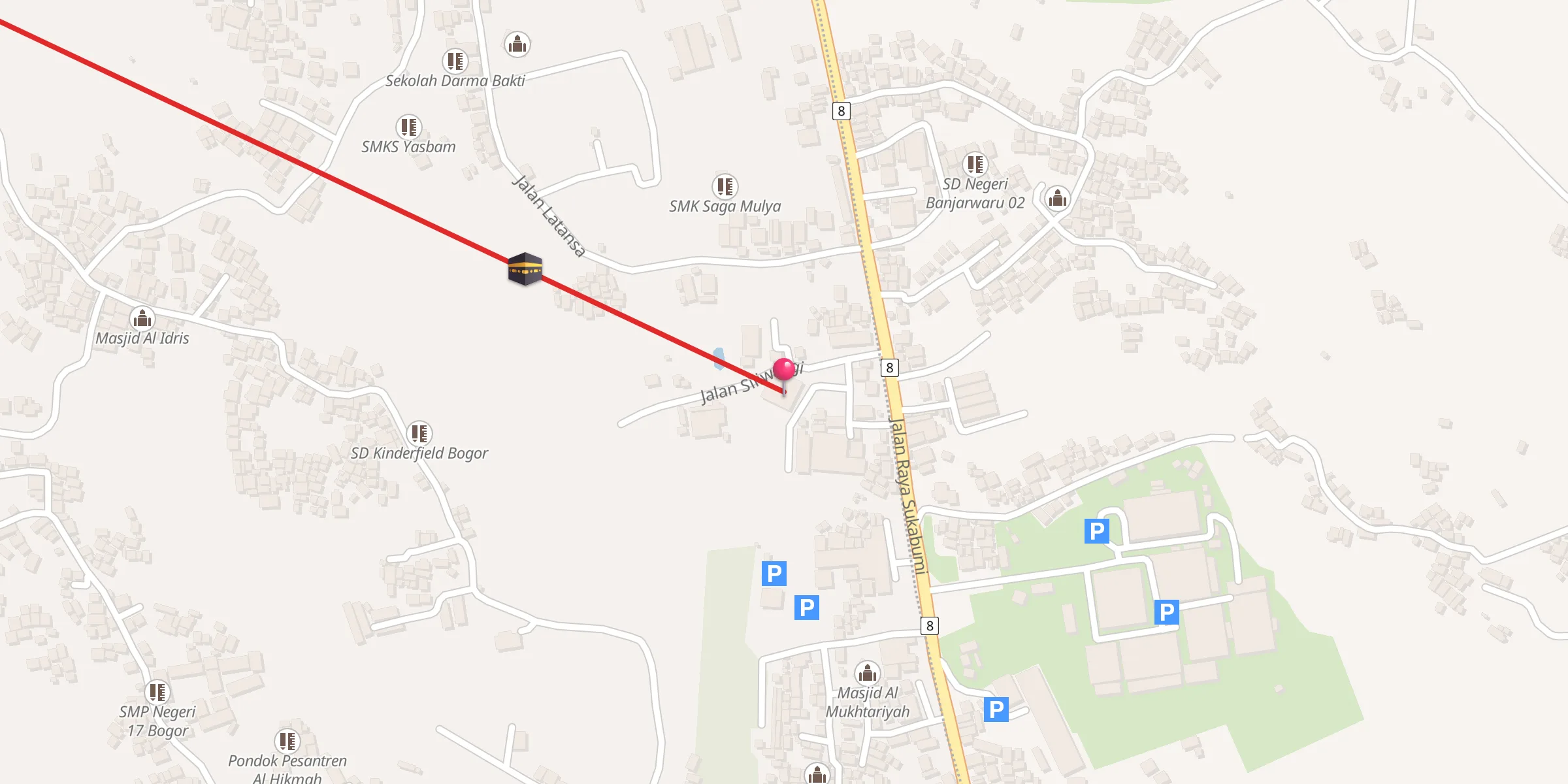 Carte de localisation : Masjid Biru SBY