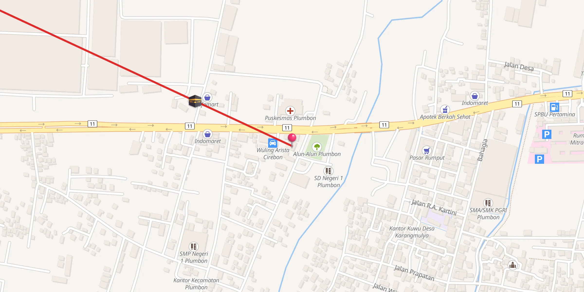 Carte de localisation : Masjid AL MAKMUR