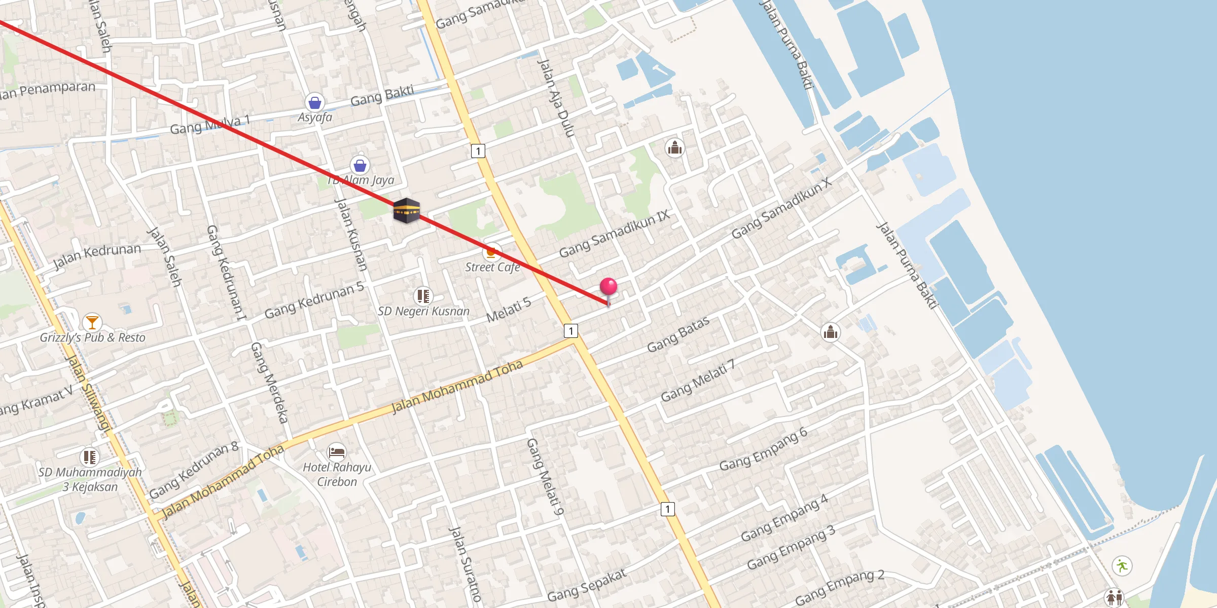 Carte de localisation : Masjid Irsyadul Ula