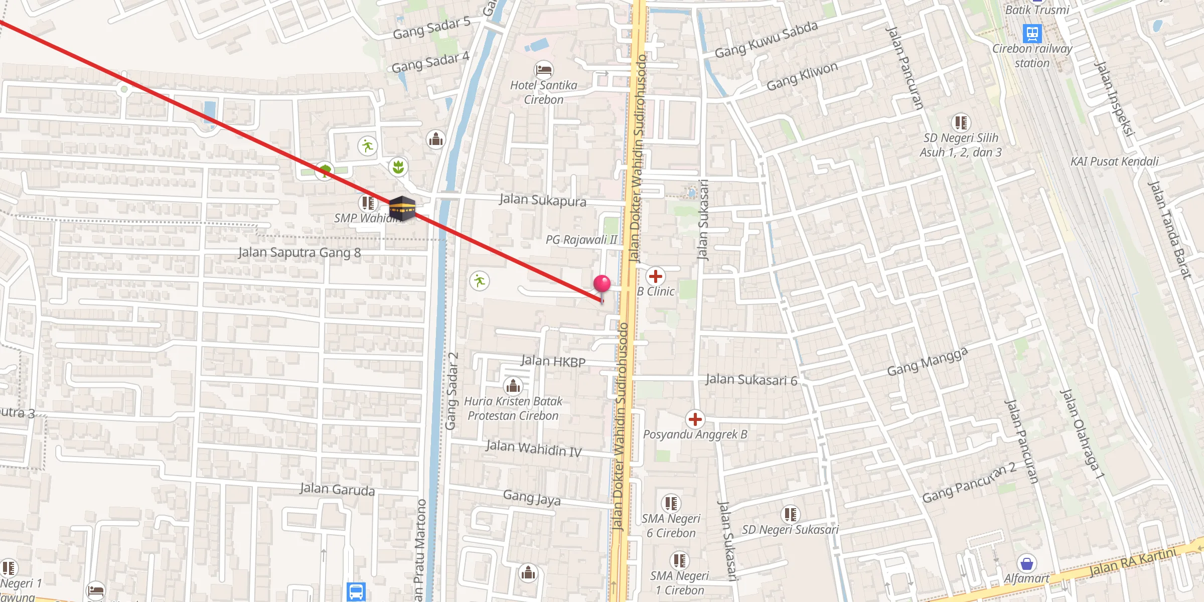 Carte de localisation : Masjid Al-Falah