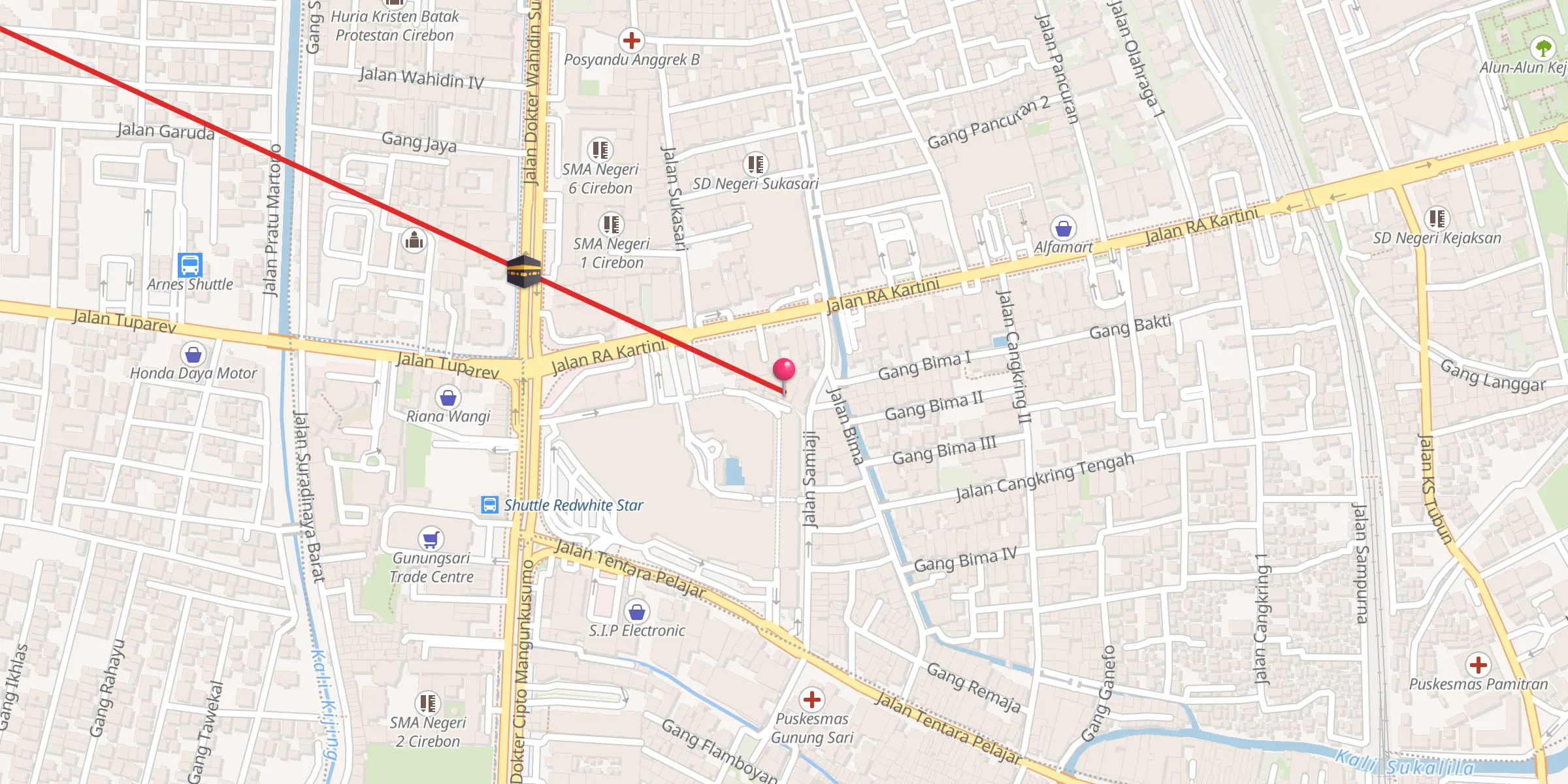 Carte de localisation : Masjid Jami Al-Fithroh