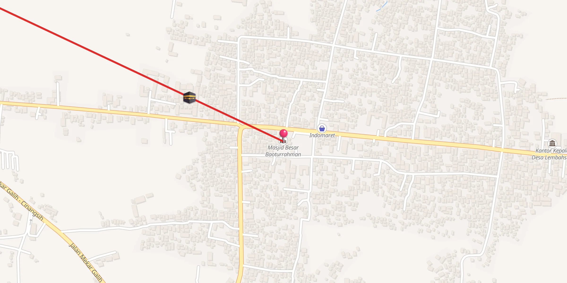 Carte de localisation : Masjid Besar Baoturrahman