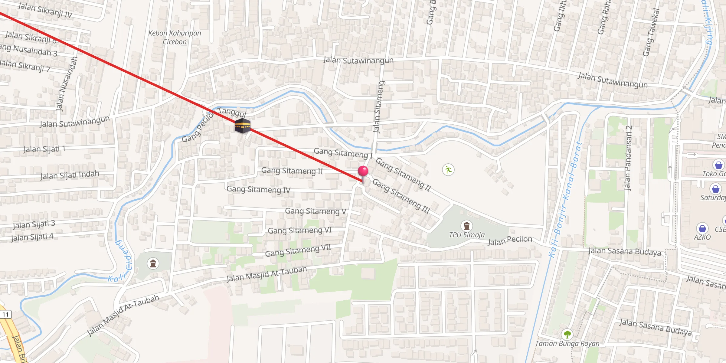 Carte de localisation : Masjid Al Istiqomah