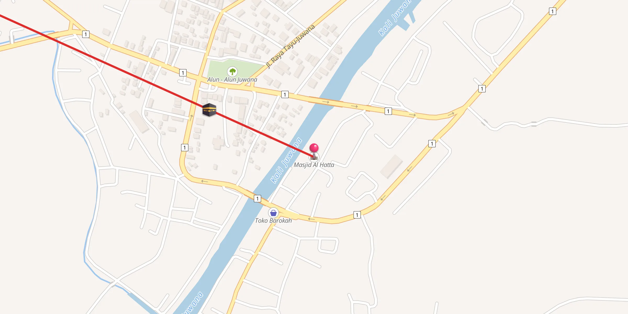 Carte de localisation : Masjid Al Hatta