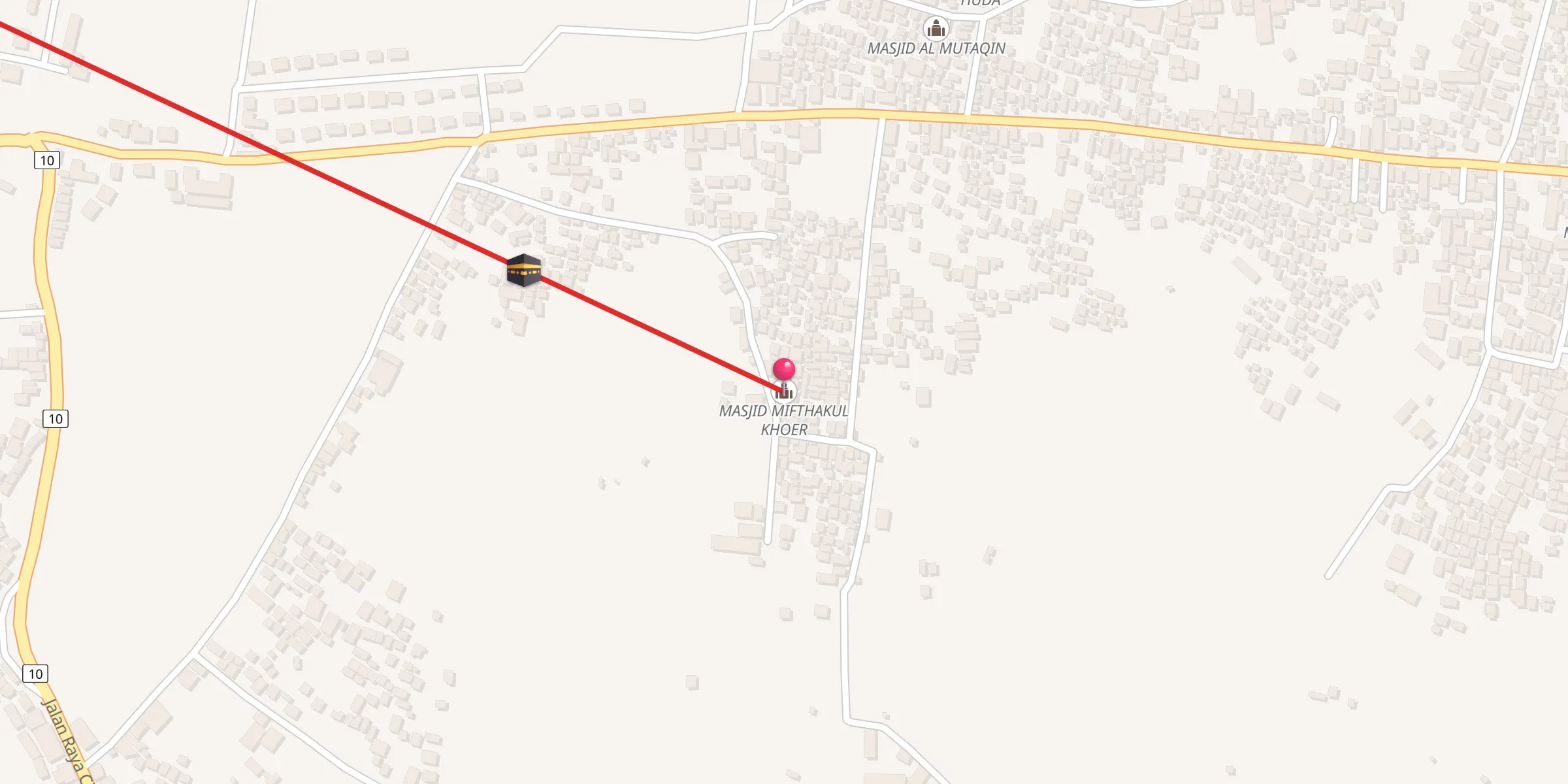 Carte de localisation : MASJID MIFTHAKUL KHOER