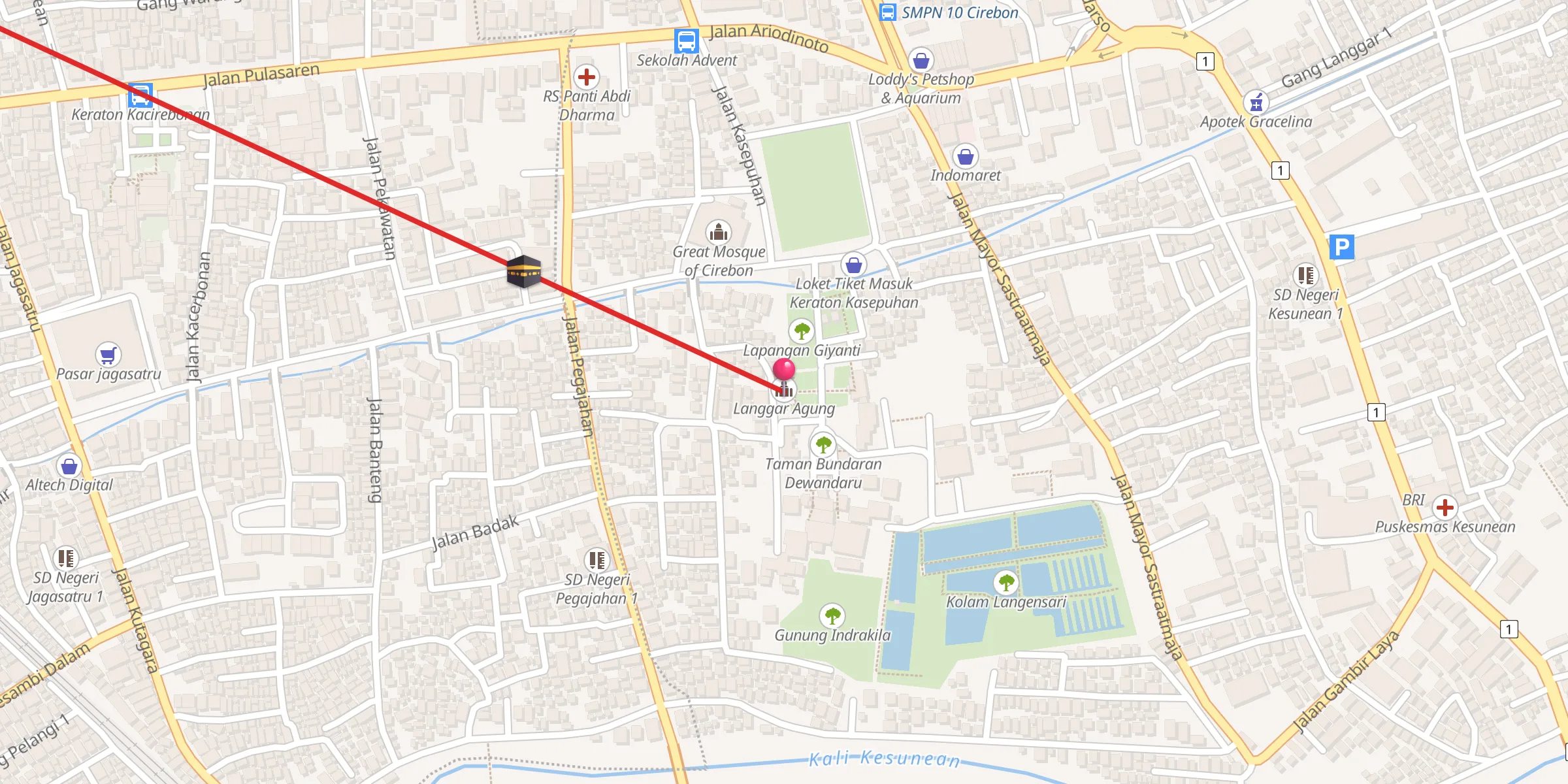 Carte de localisation : Langgar Agung