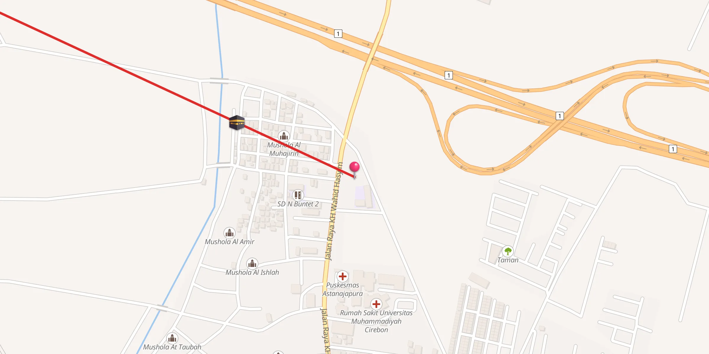 Carte de localisation : Mushola Al Anshor