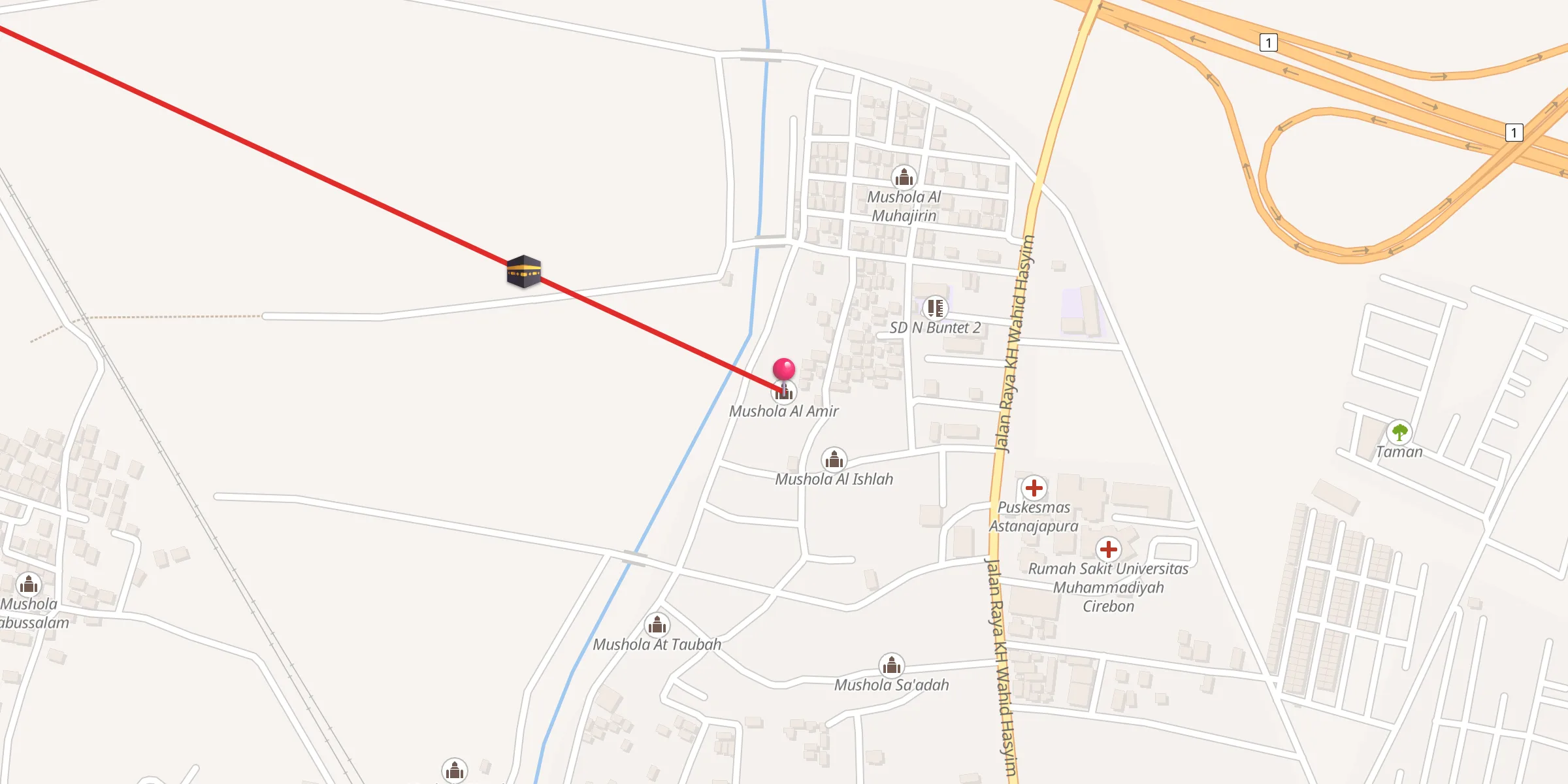 Carte de localisation : Mushola Al Amir
