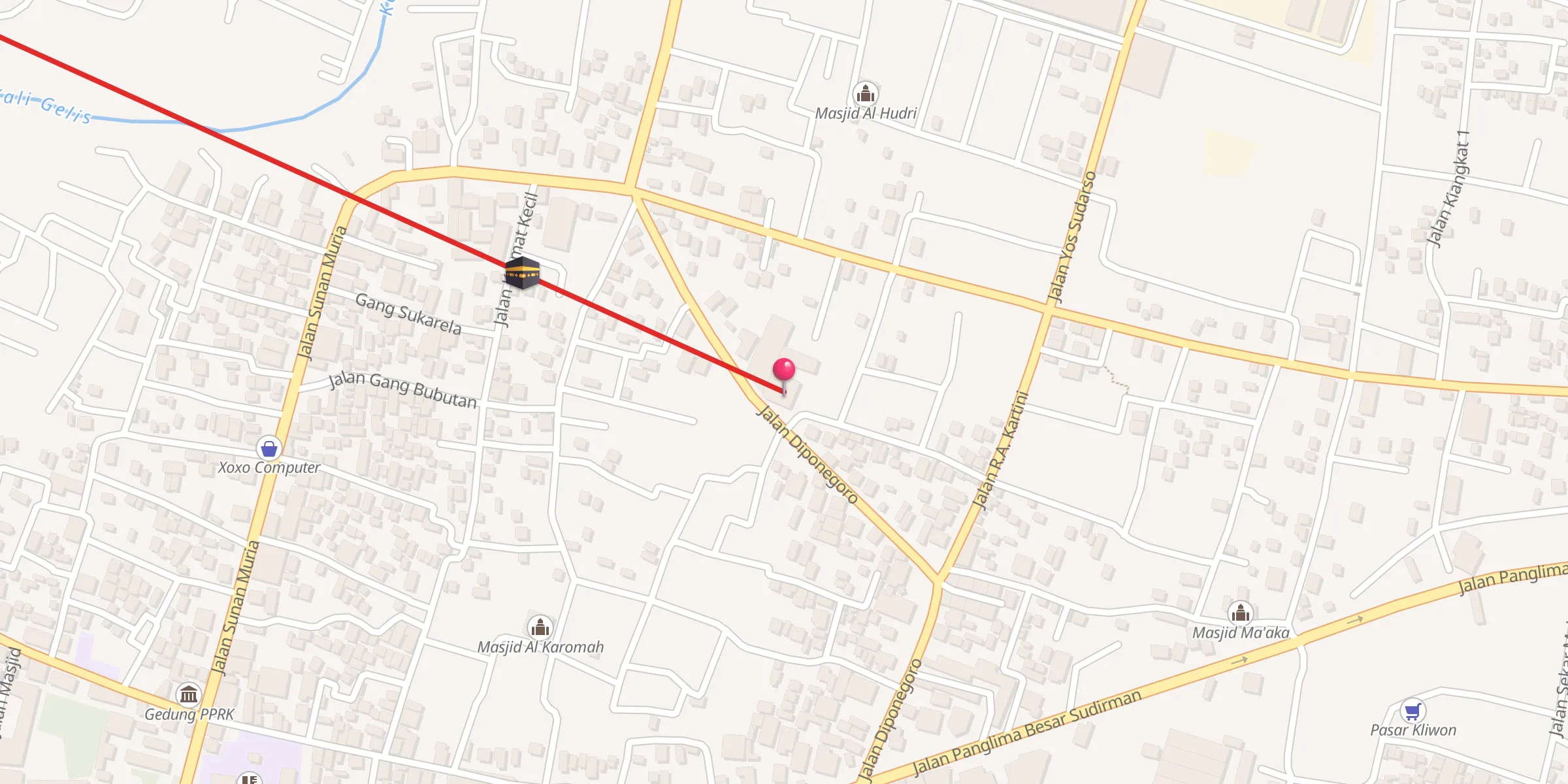 Carte de localisation : Masjid Al Furqon