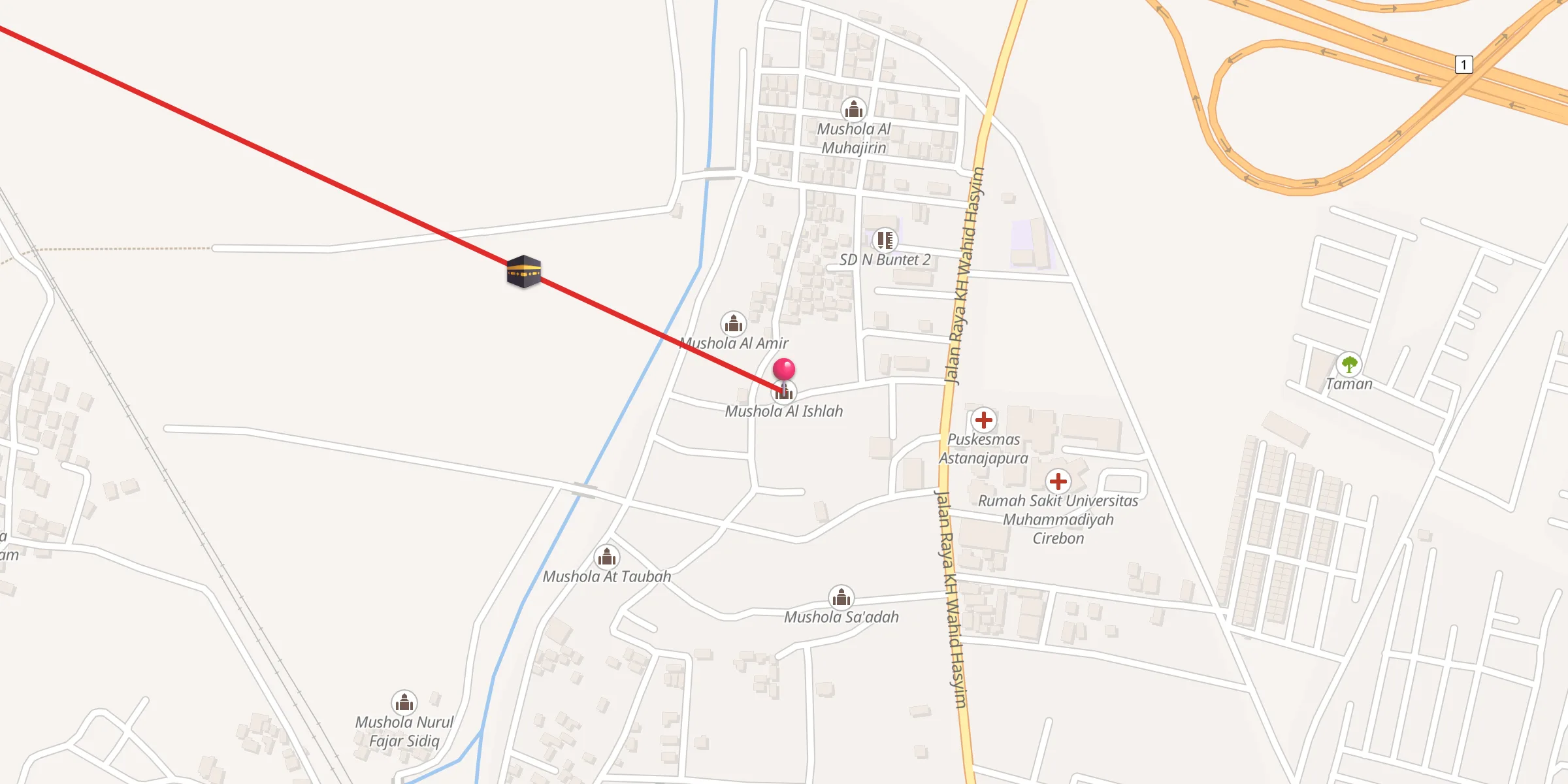 Carte de localisation : Mushola Al Ishlah