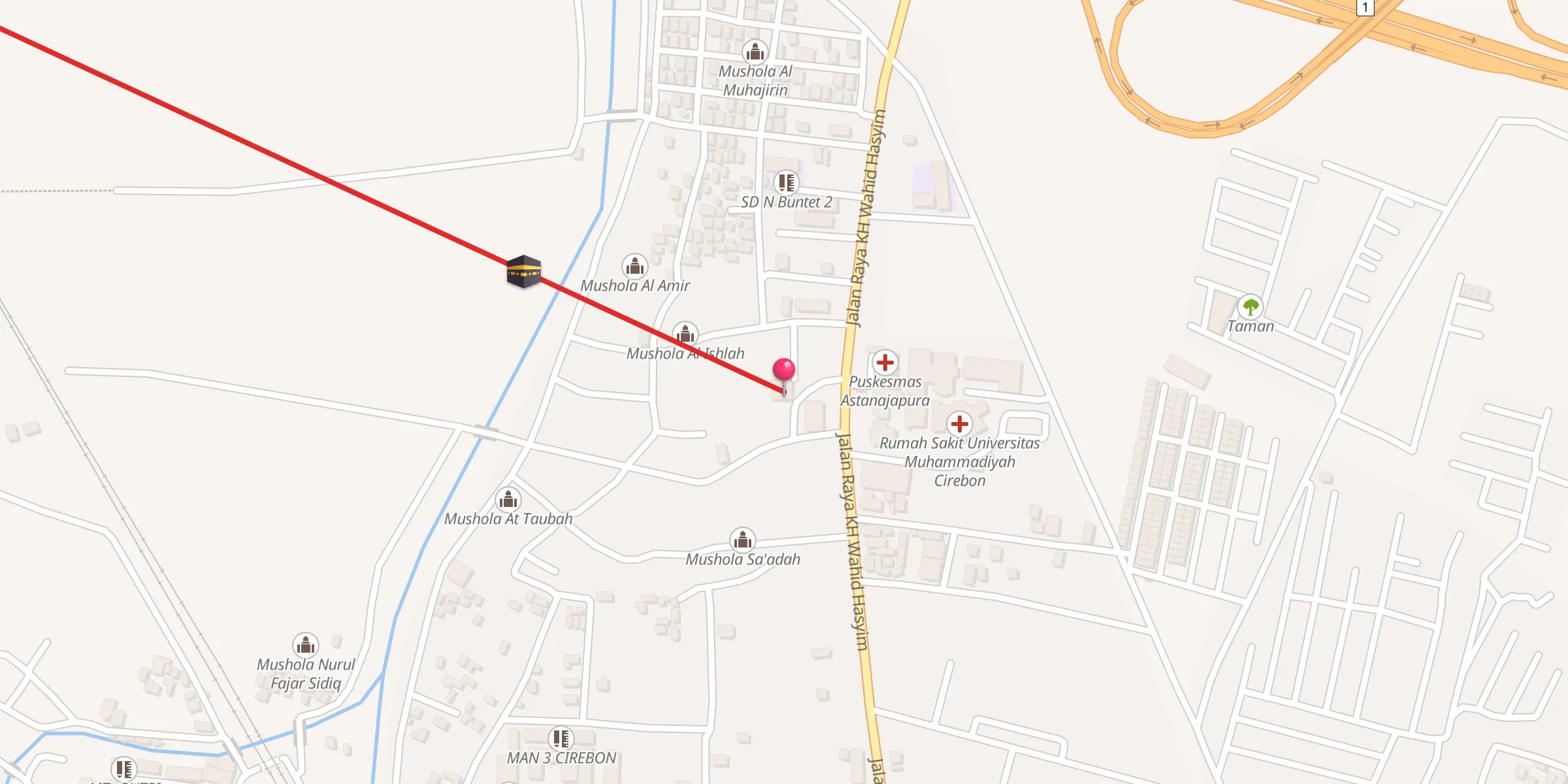 Carte de localisation : Masjid Al Hidayah
