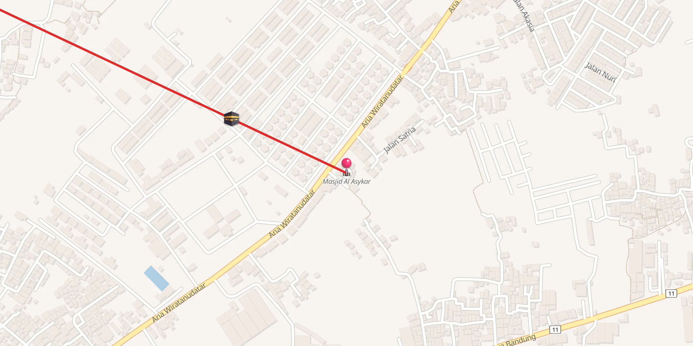 Carte de localisation : Masjid Al Asykar