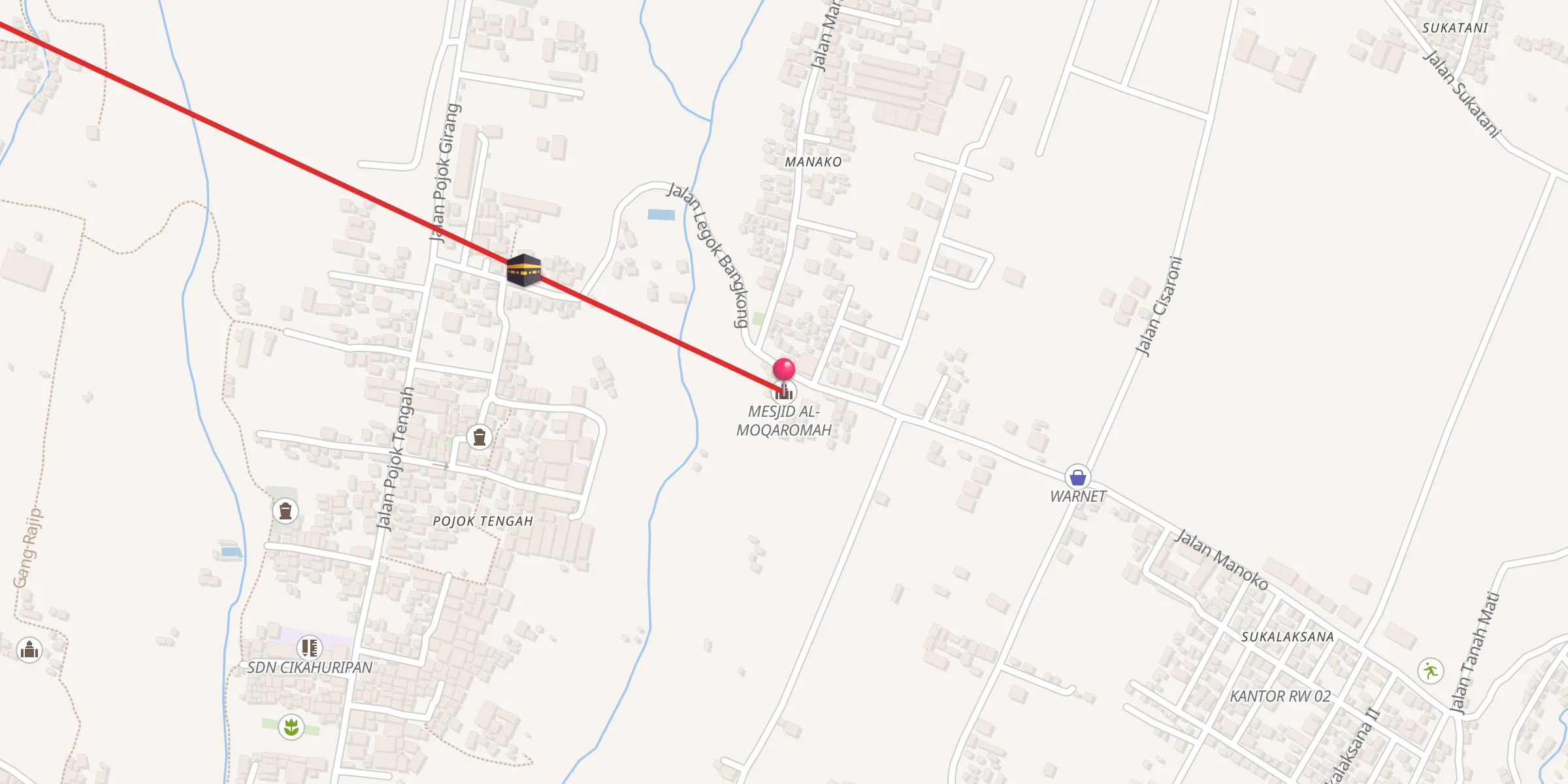 Carte de localisation : MESJID AL-MOQAROMAH