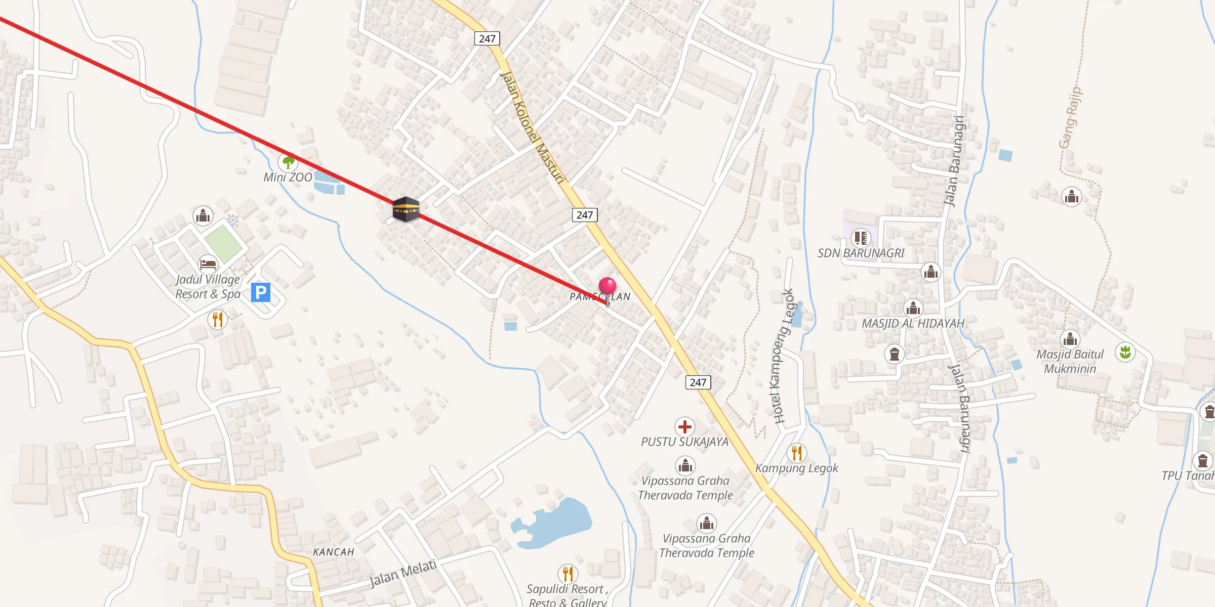 Carte de localisation : MASJID AL HIDAYAH