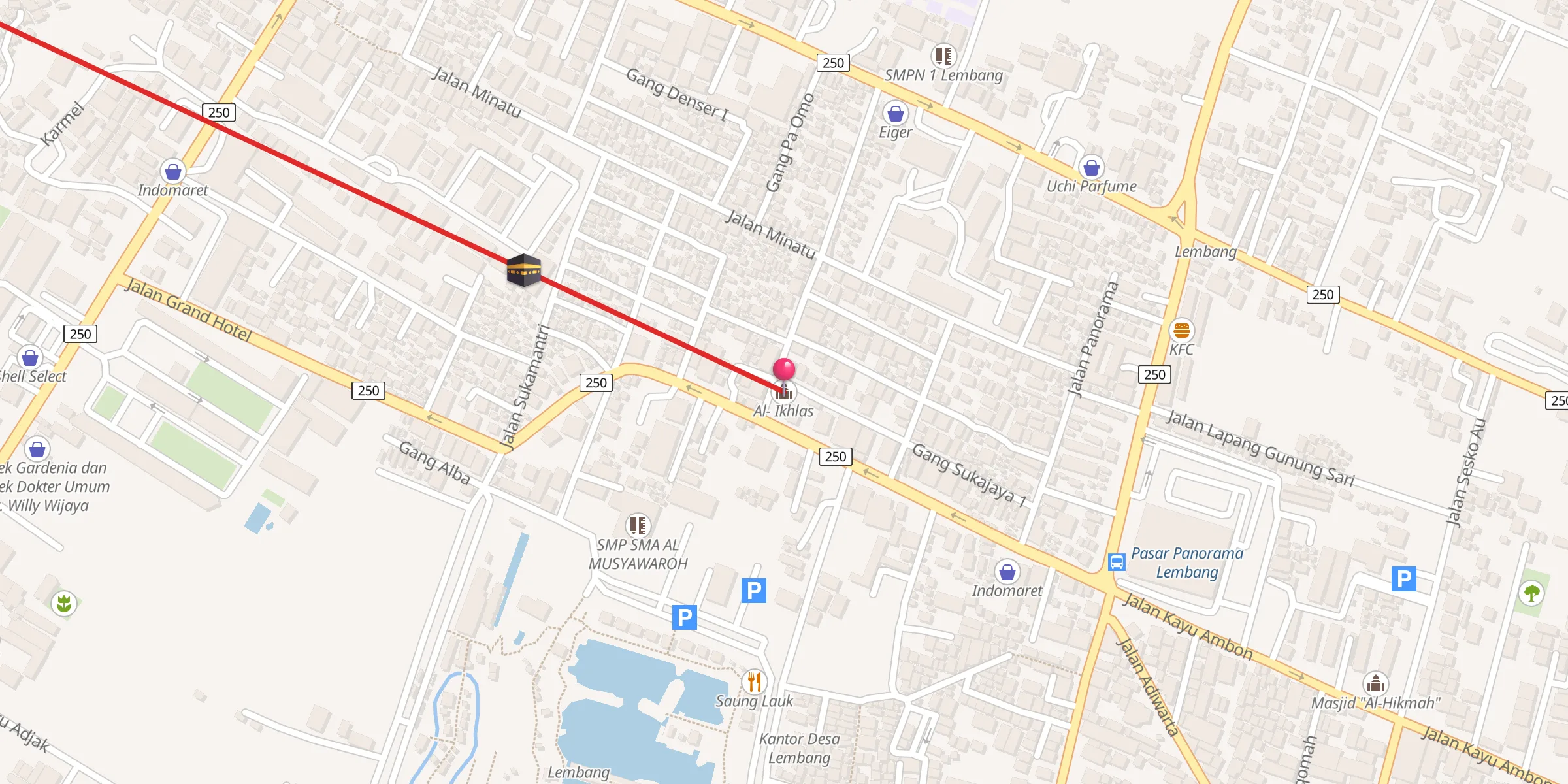 Carte de localisation : Al- Ikhlas