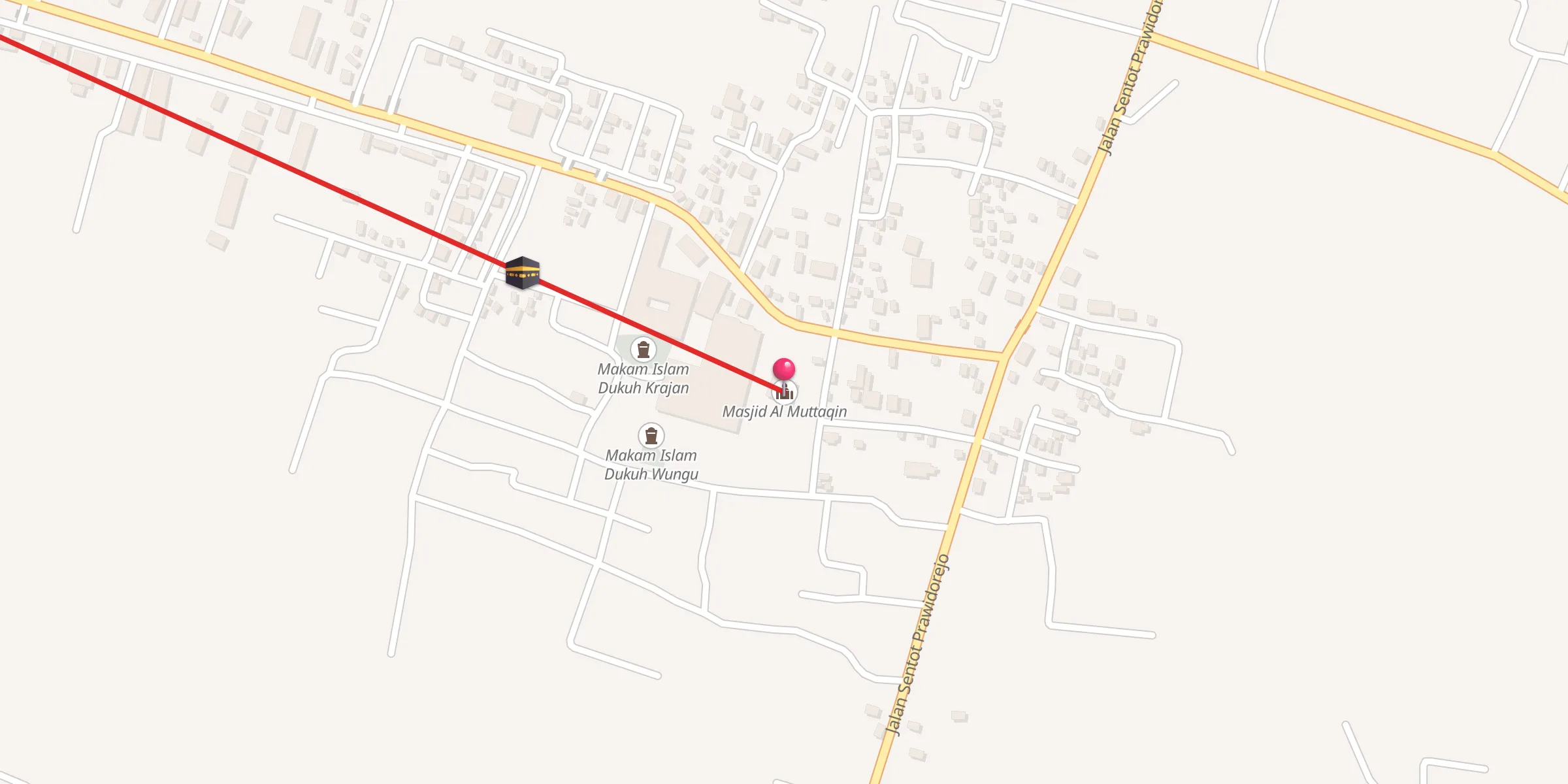 Carte de localisation : Masjid Al Muttaqin