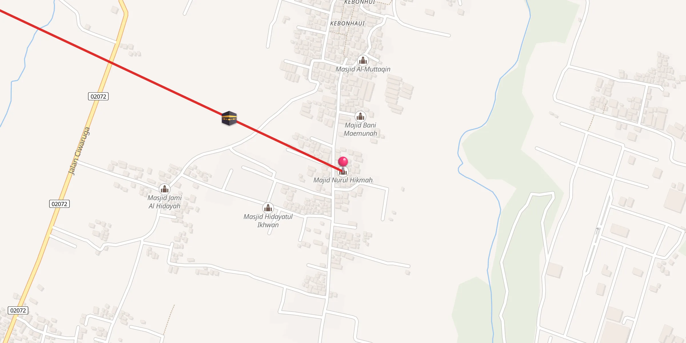Carte de localisation : Majid Nurul Hikmah