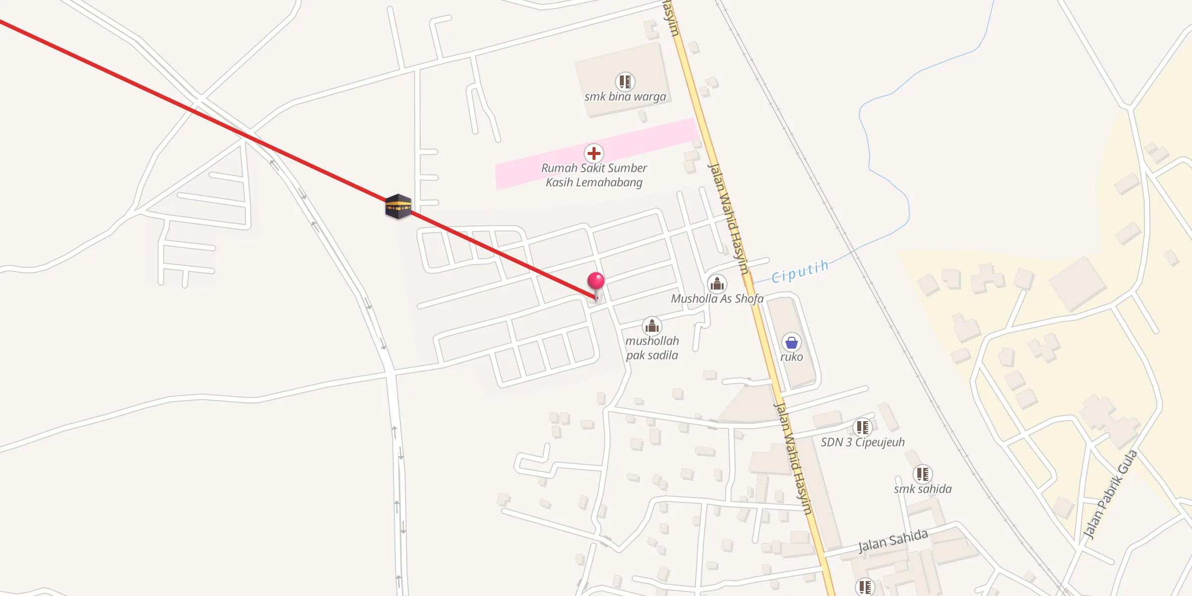 Carte de localisation : Masjid Al Furqon