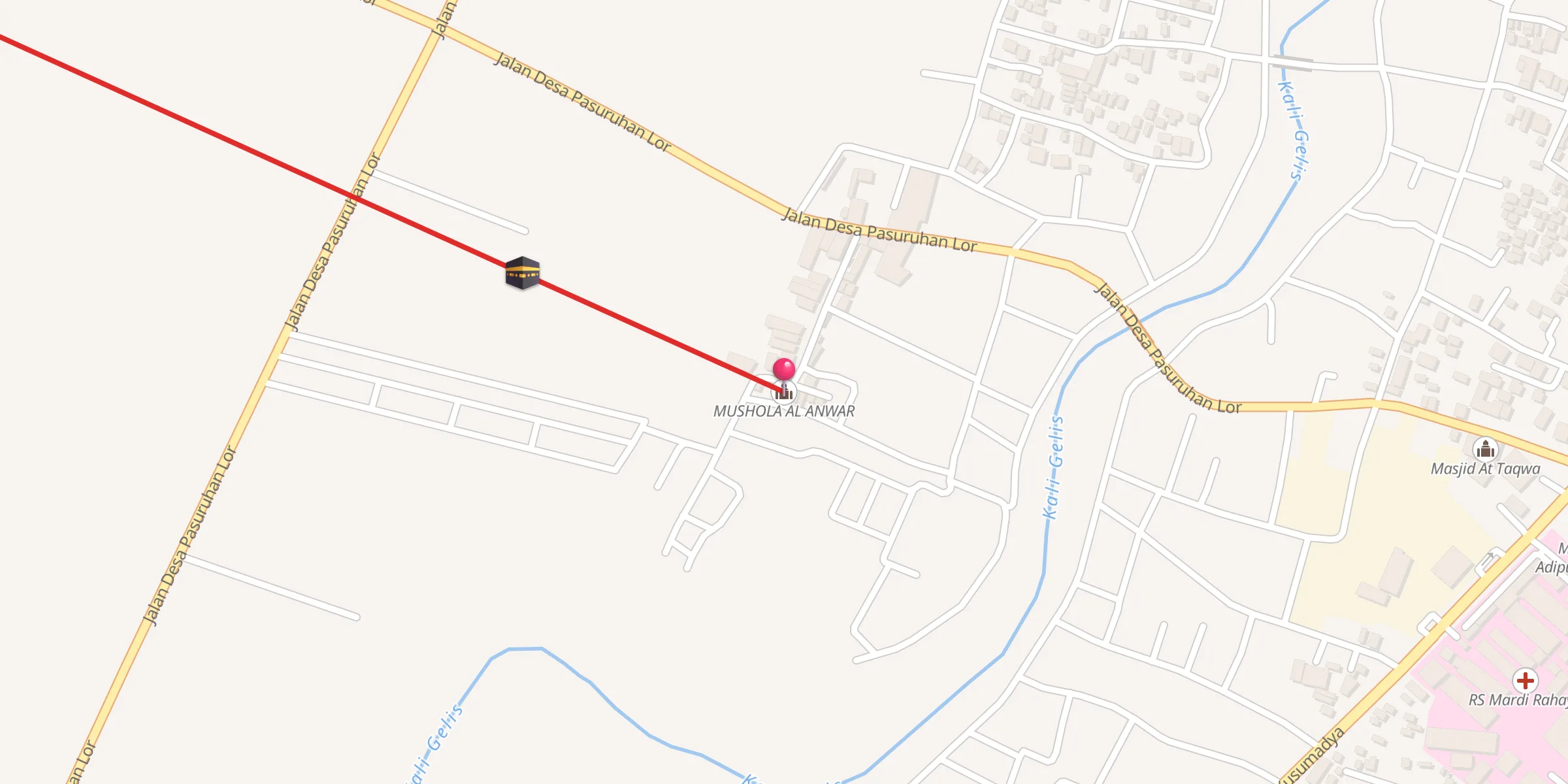 Carte de localisation : MUSHOLA AL ANWAR