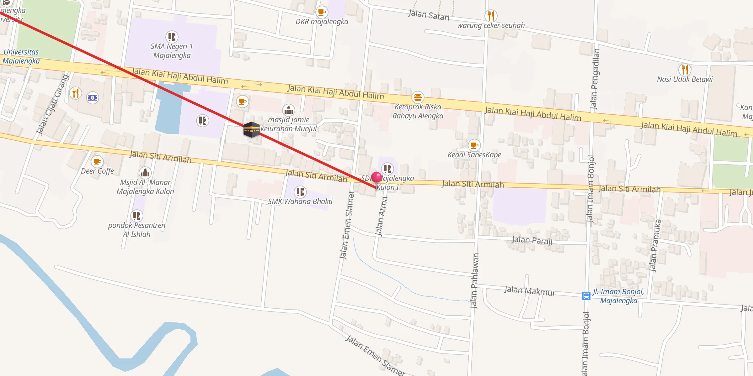 Carte de localisation : Mushola Al Falah