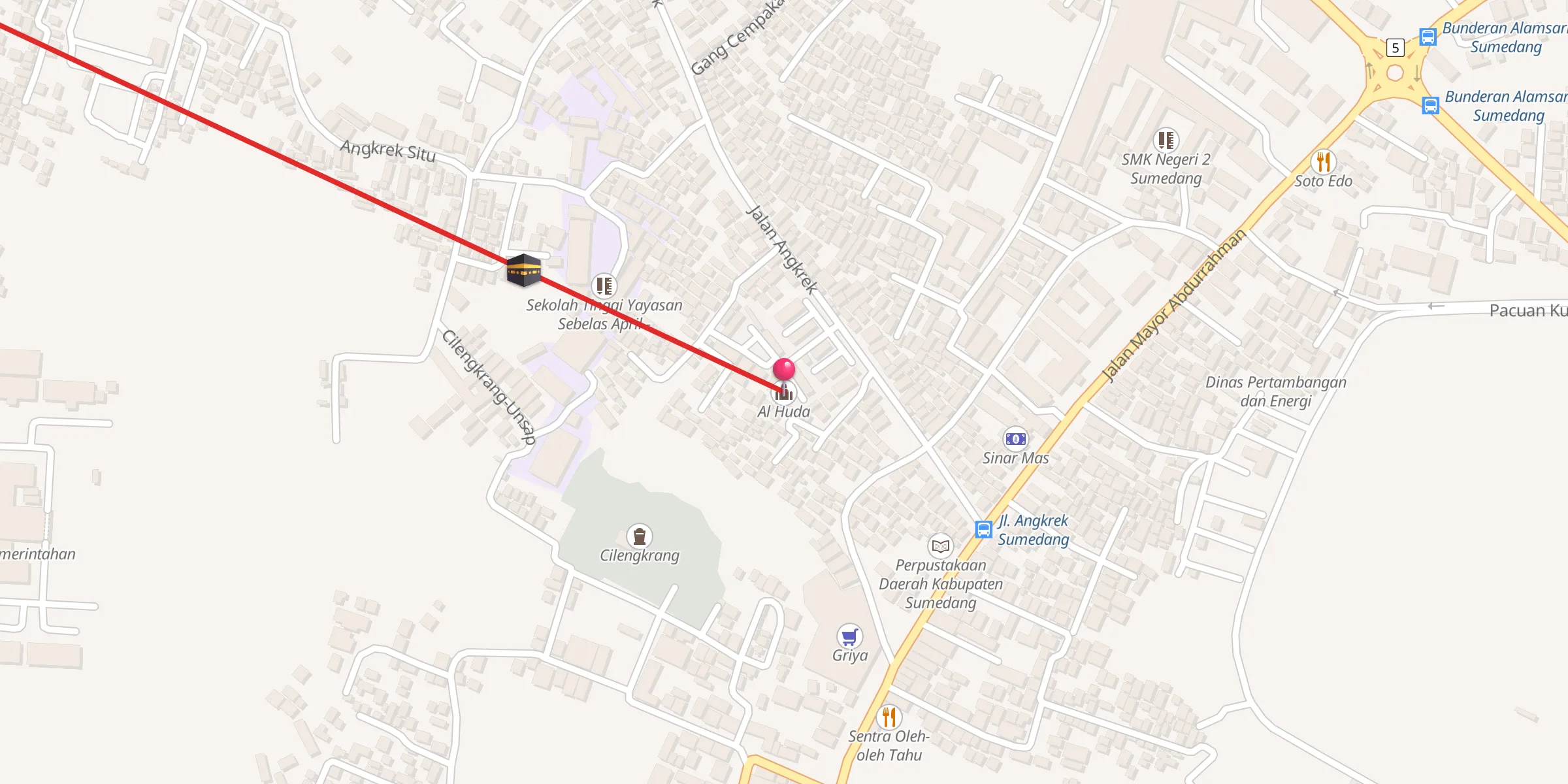 Carte de localisation : Al Huda
